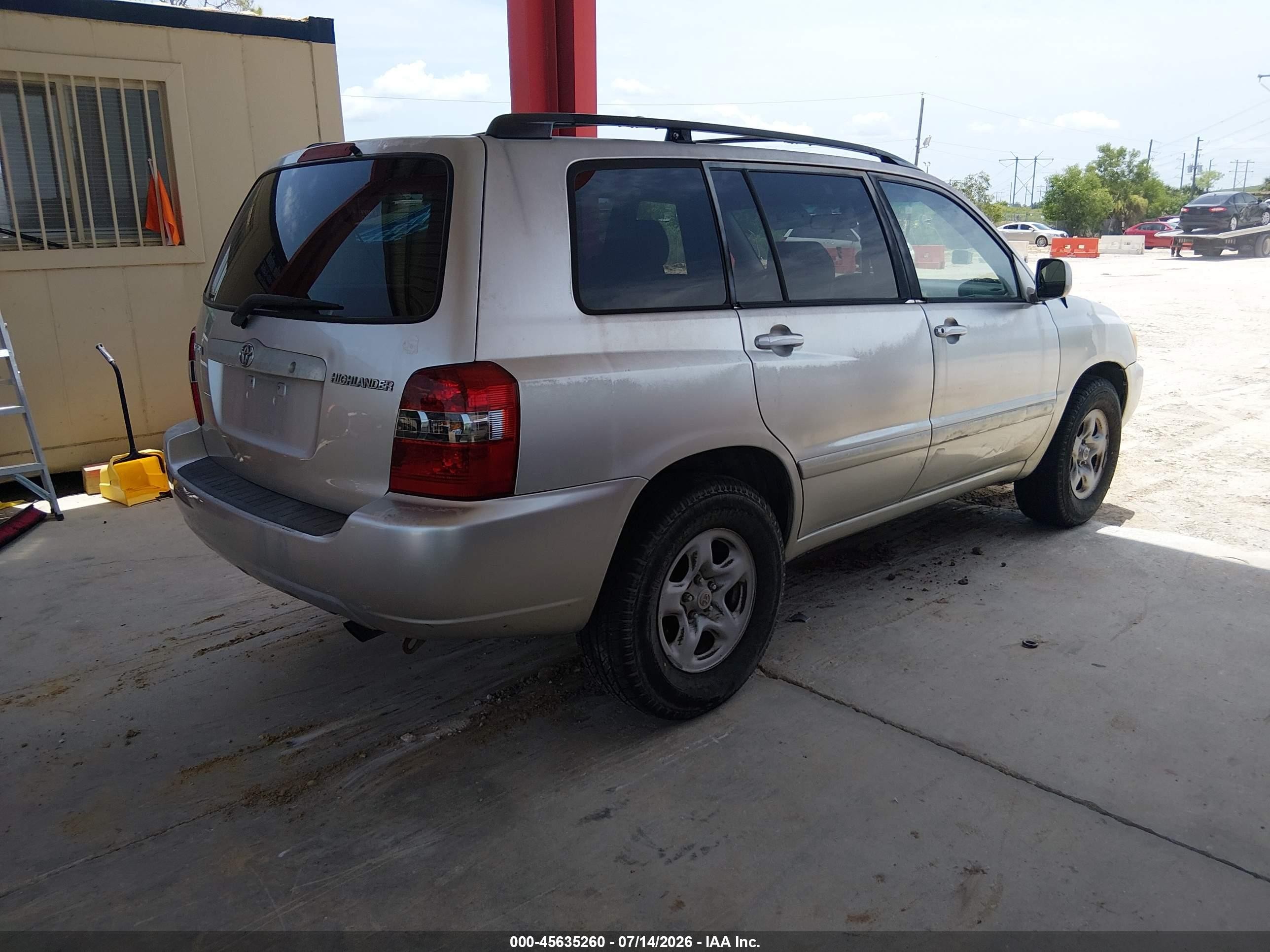 2006 Toyota Highlander   Gray vin: JTEGD21A860137553