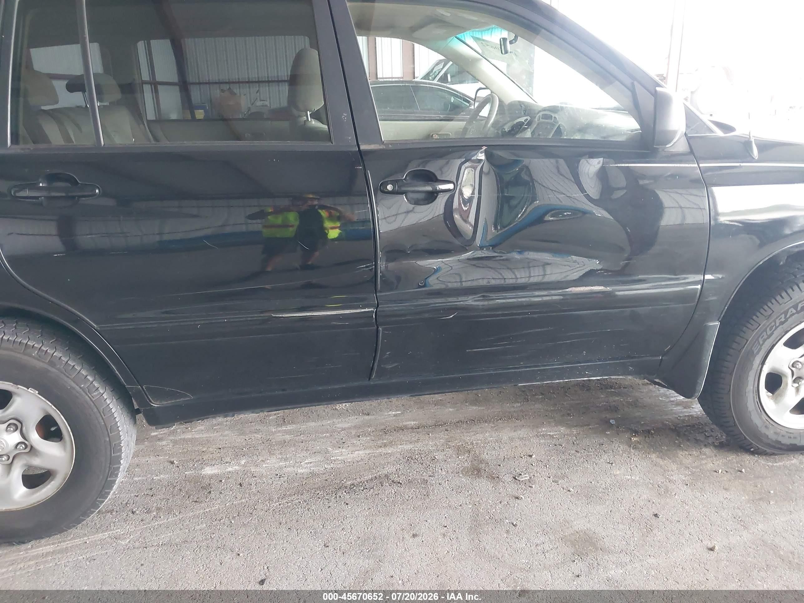 2006 Toyota Highlander   Black vin: JTEGD21A860148858
