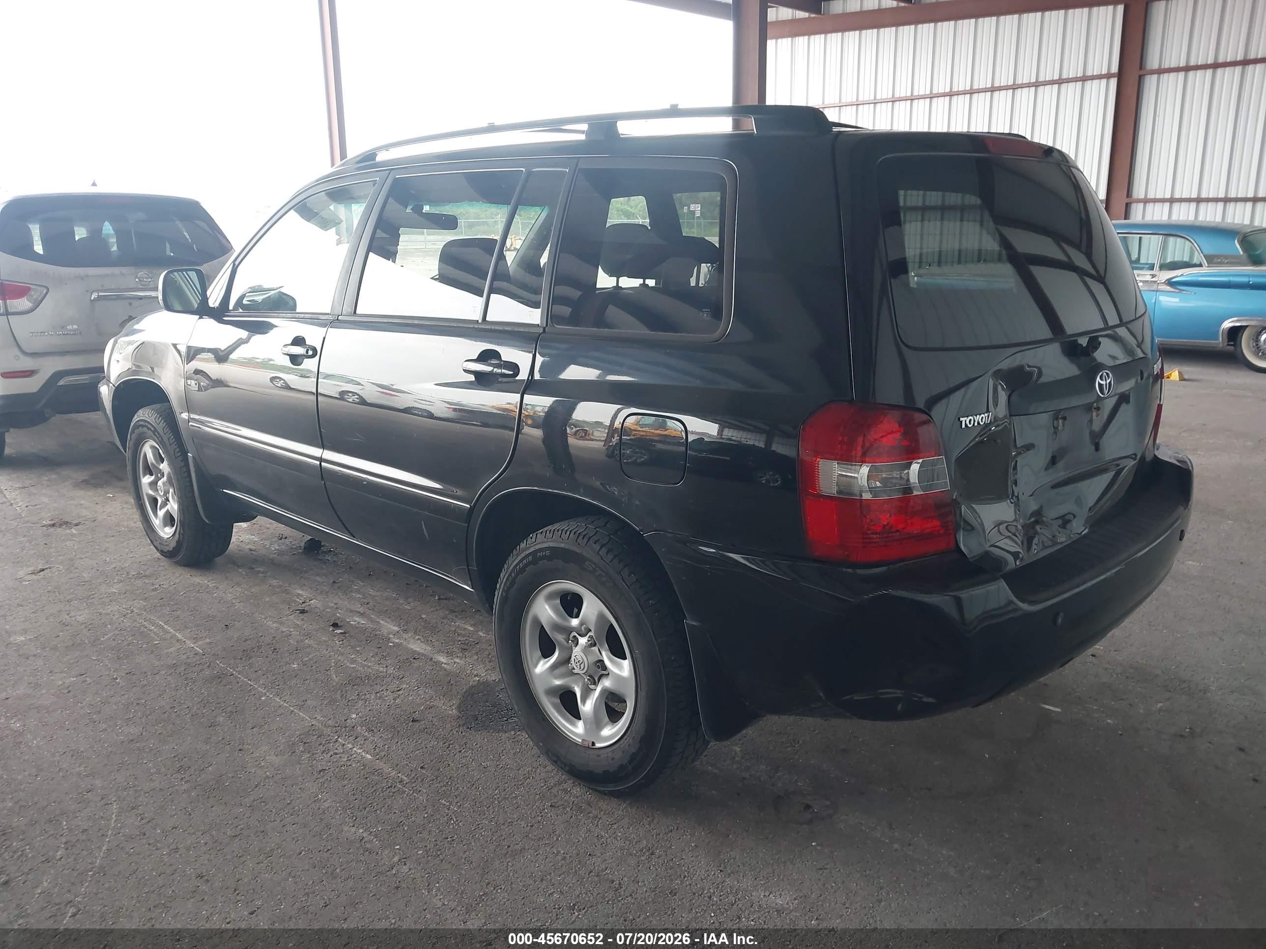 2006 Toyota Highlander   Black vin: JTEGD21A860148858
