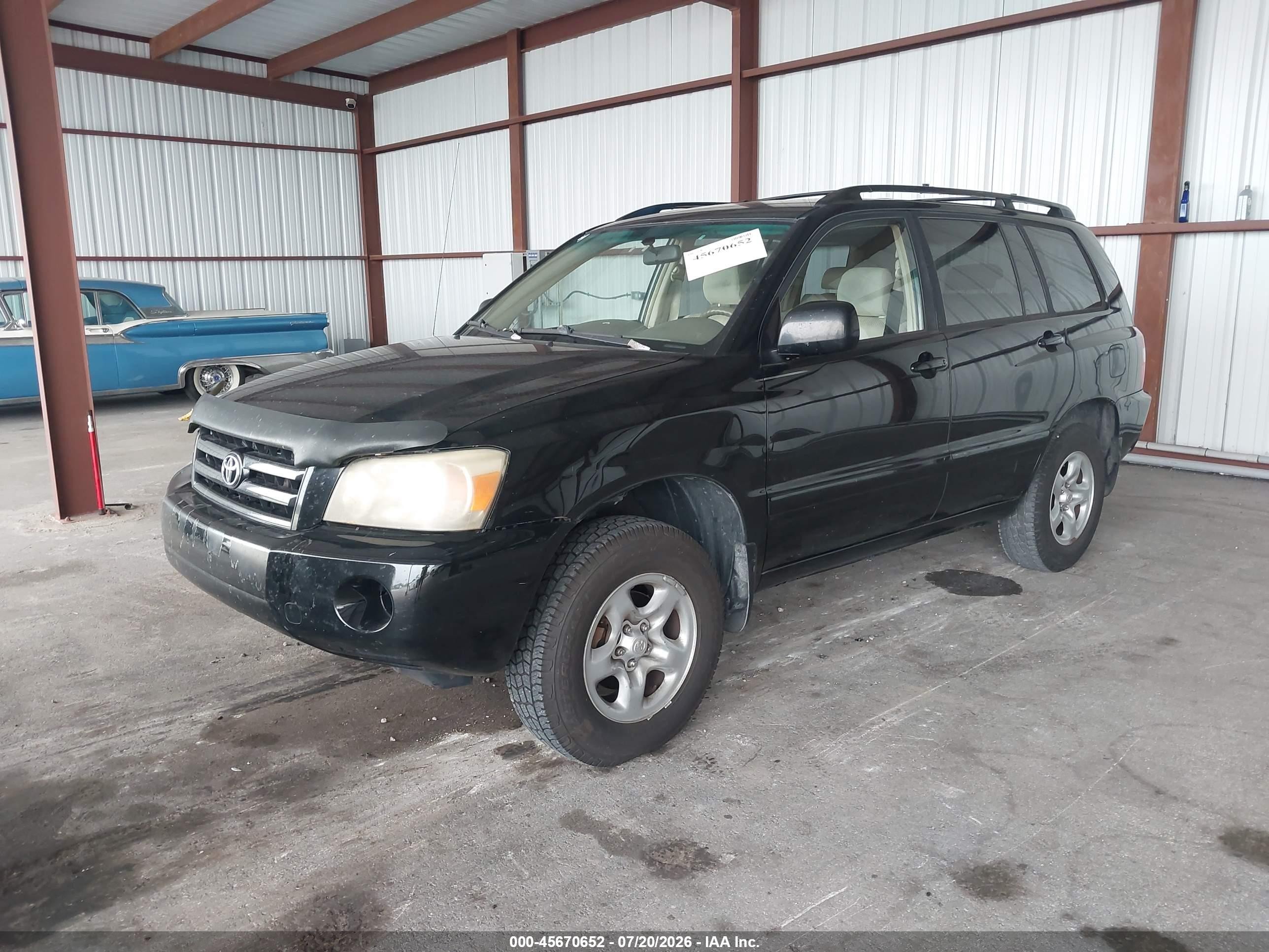 2006 Toyota Highlander   Black vin: JTEGD21A860148858