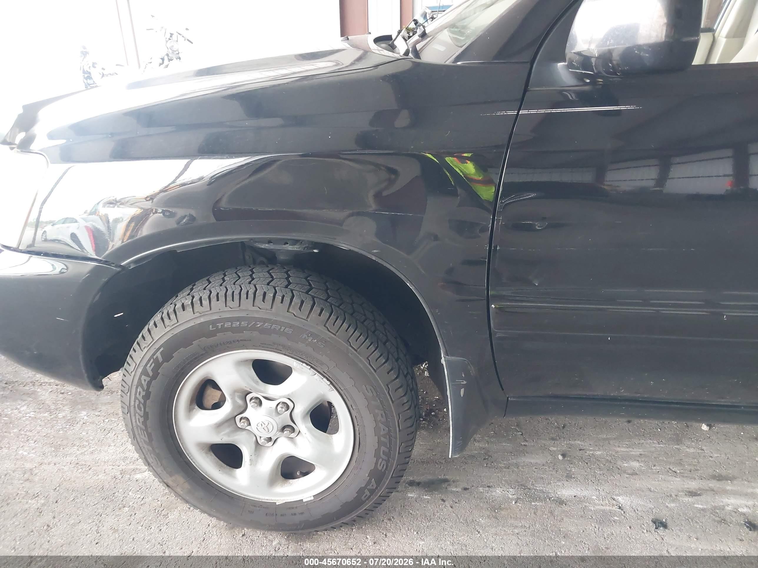 2006 Toyota Highlander   Black vin: JTEGD21A860148858