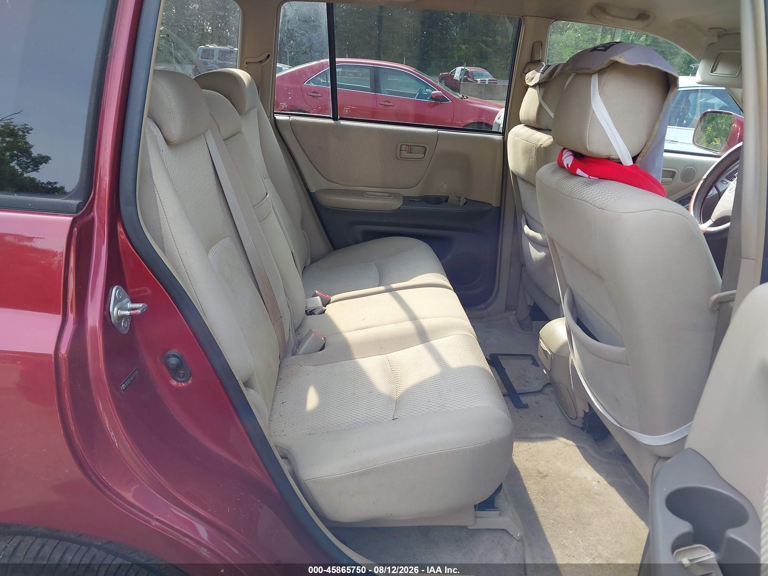 2006 Toyota Highlander   Red vin: JTEGD21A860151906