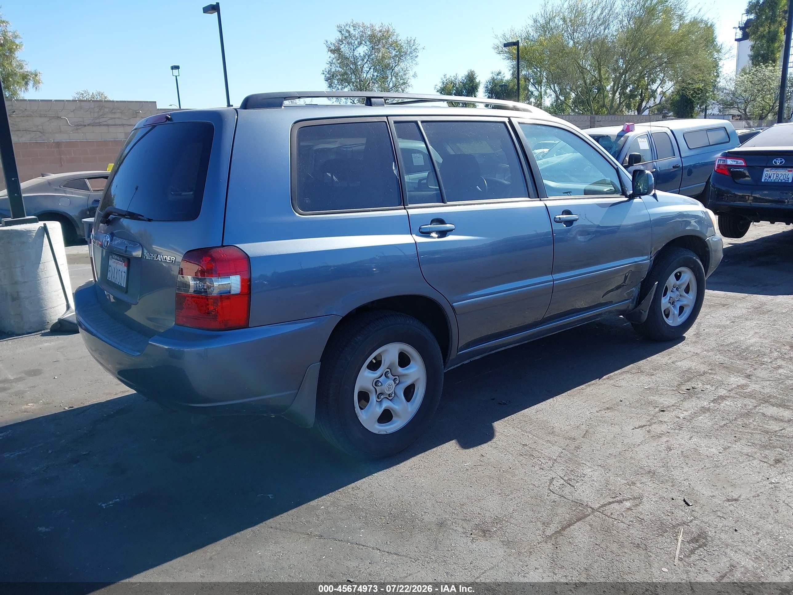 2006 Toyota Highlander   Серый vin: JTEGD21A860153011