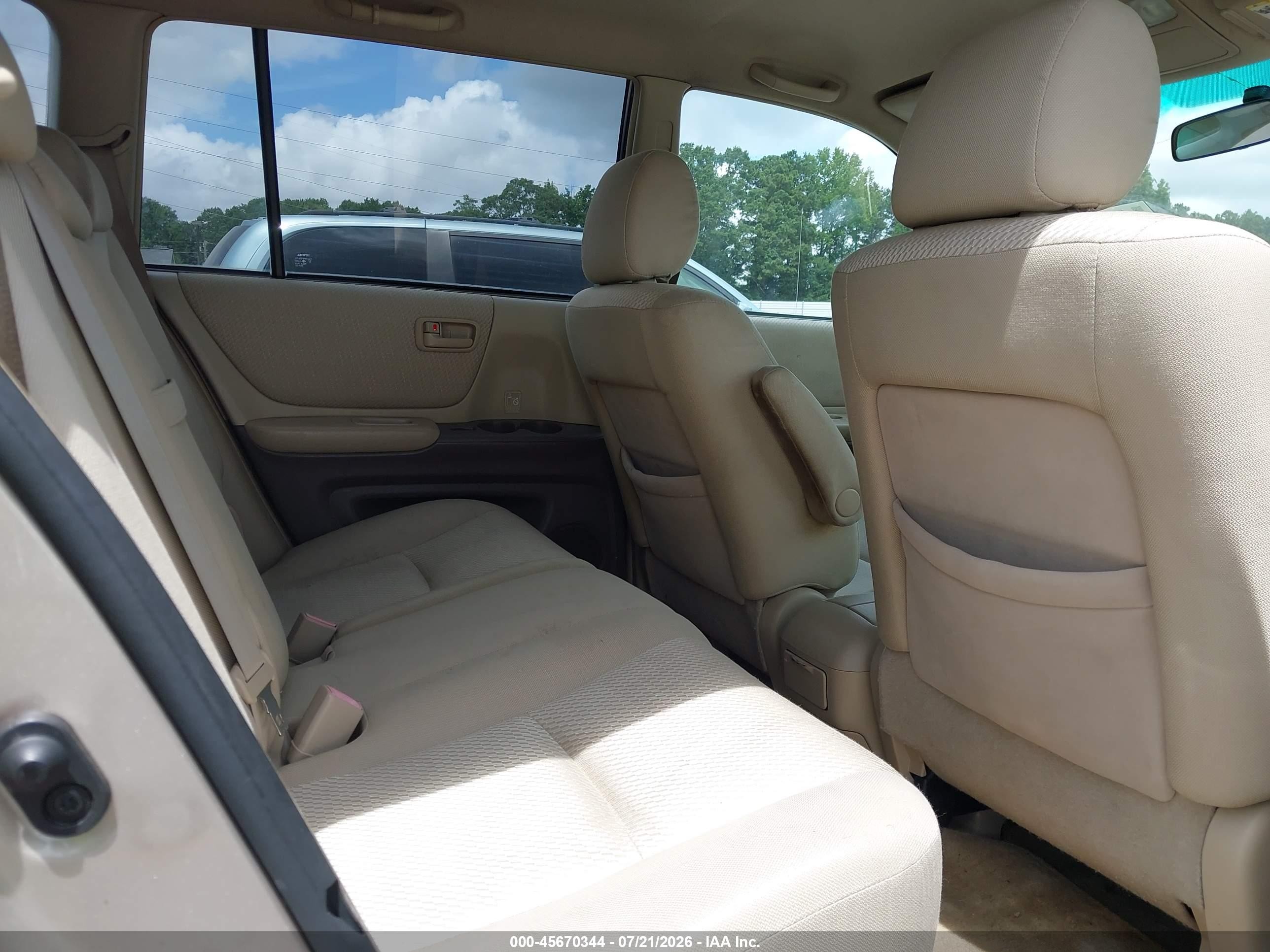 2006 Toyota Highlander   Gold vin: JTEGD21A860154840