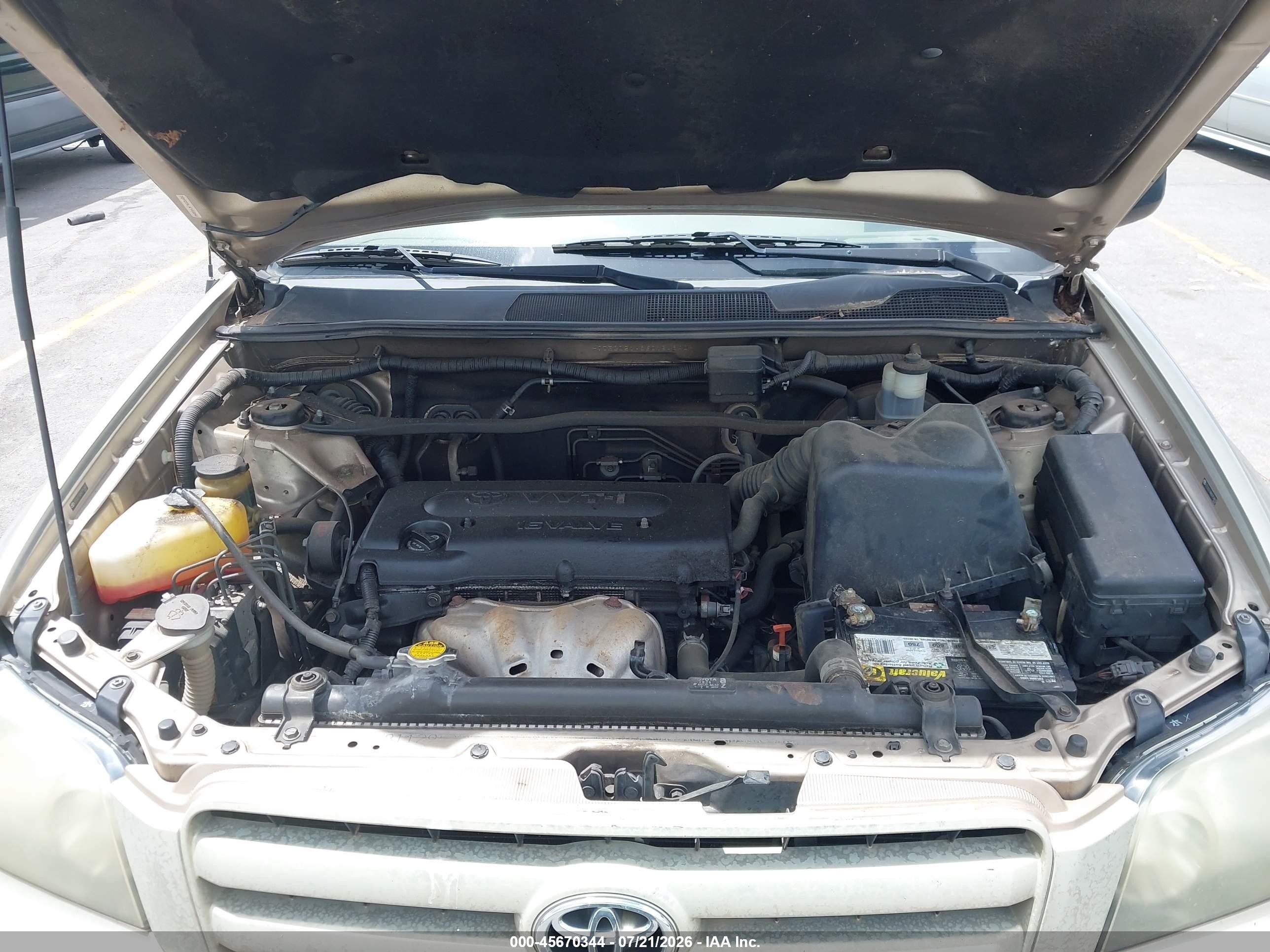 2006 Toyota Highlander   Gold vin: JTEGD21A860154840