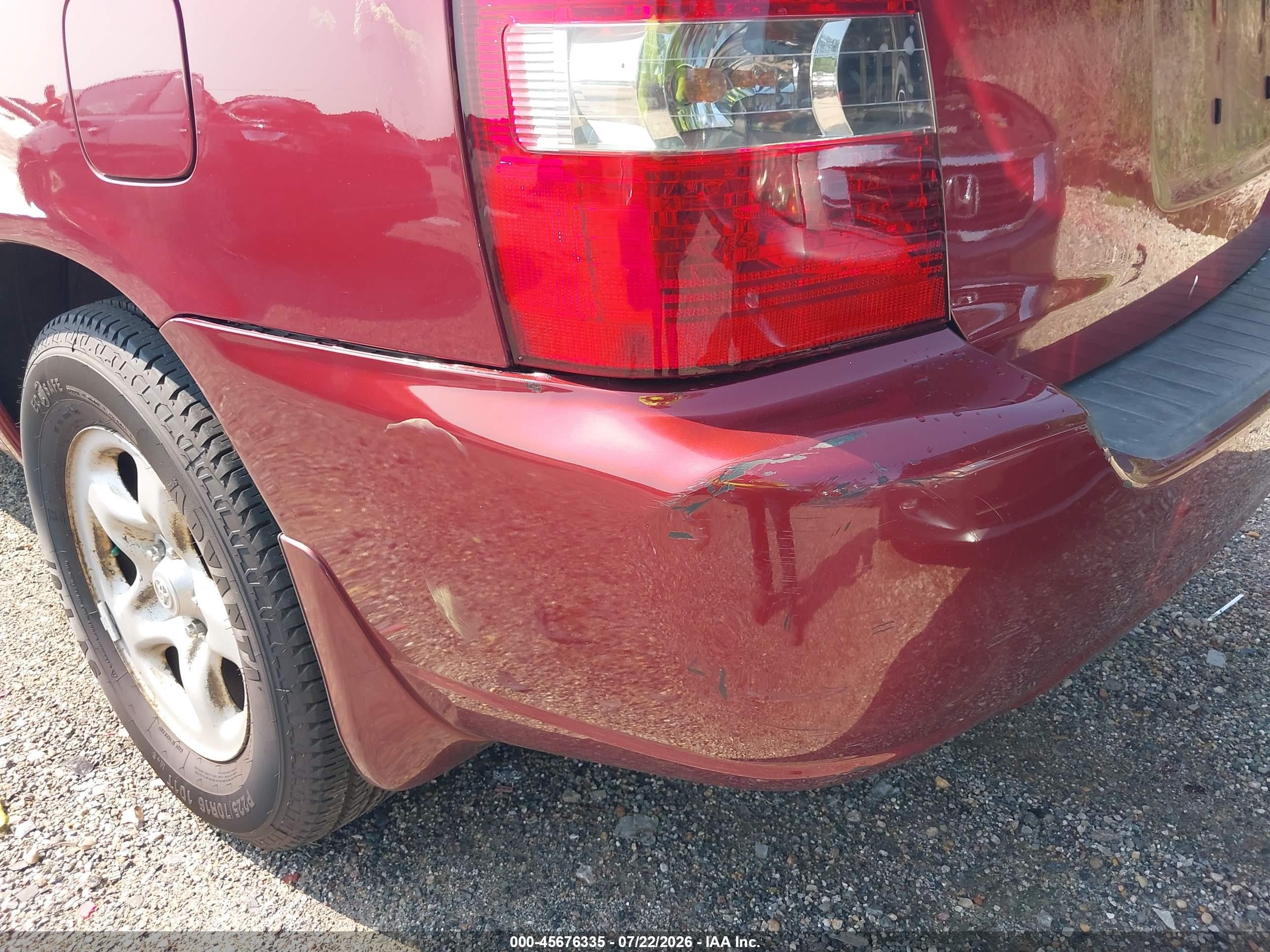 2007 Toyota Highlander   Red vin: JTEGD21A870161160
