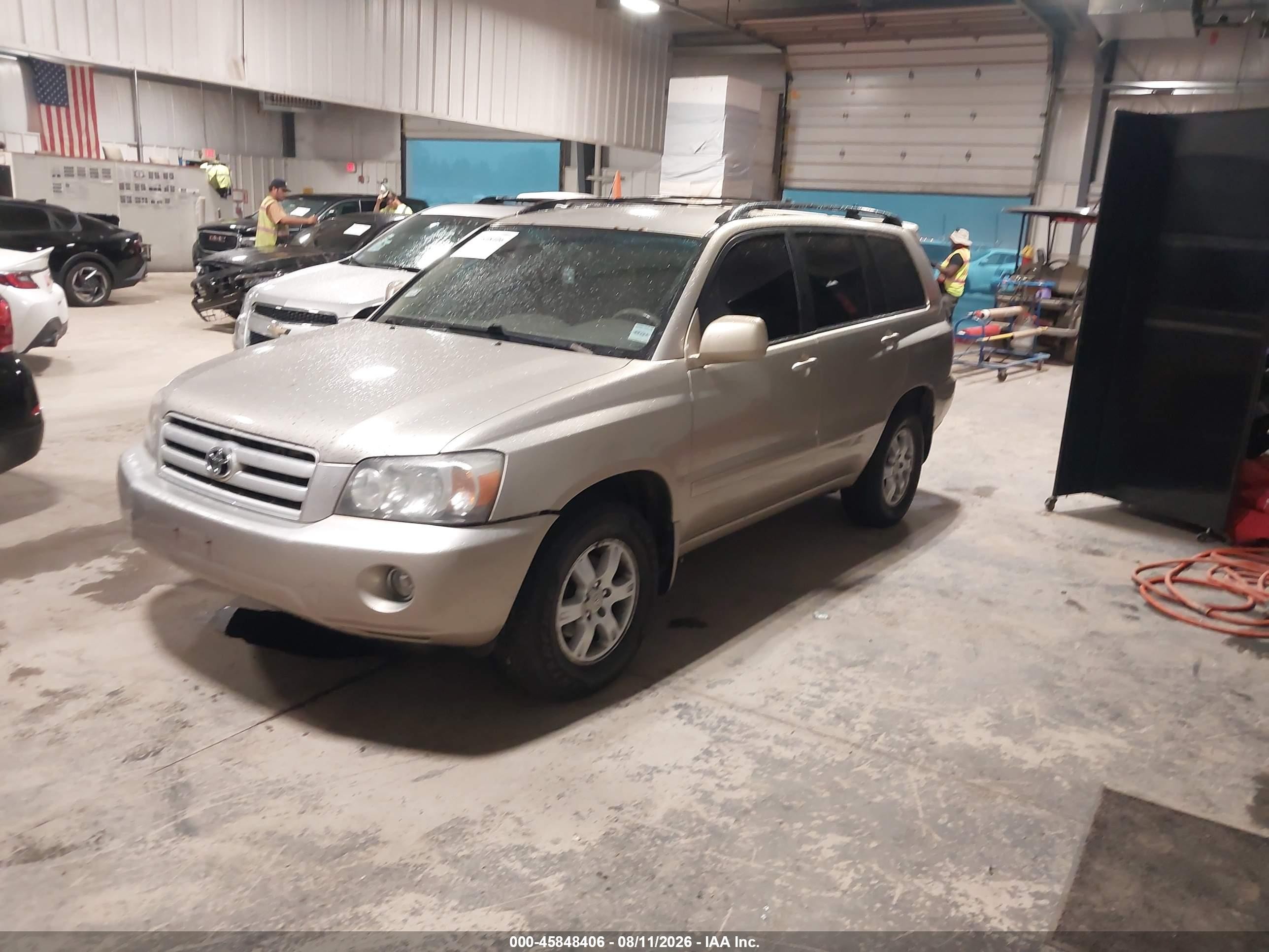2007 Toyota Highlander   Gold vin: JTEGD21A870164592