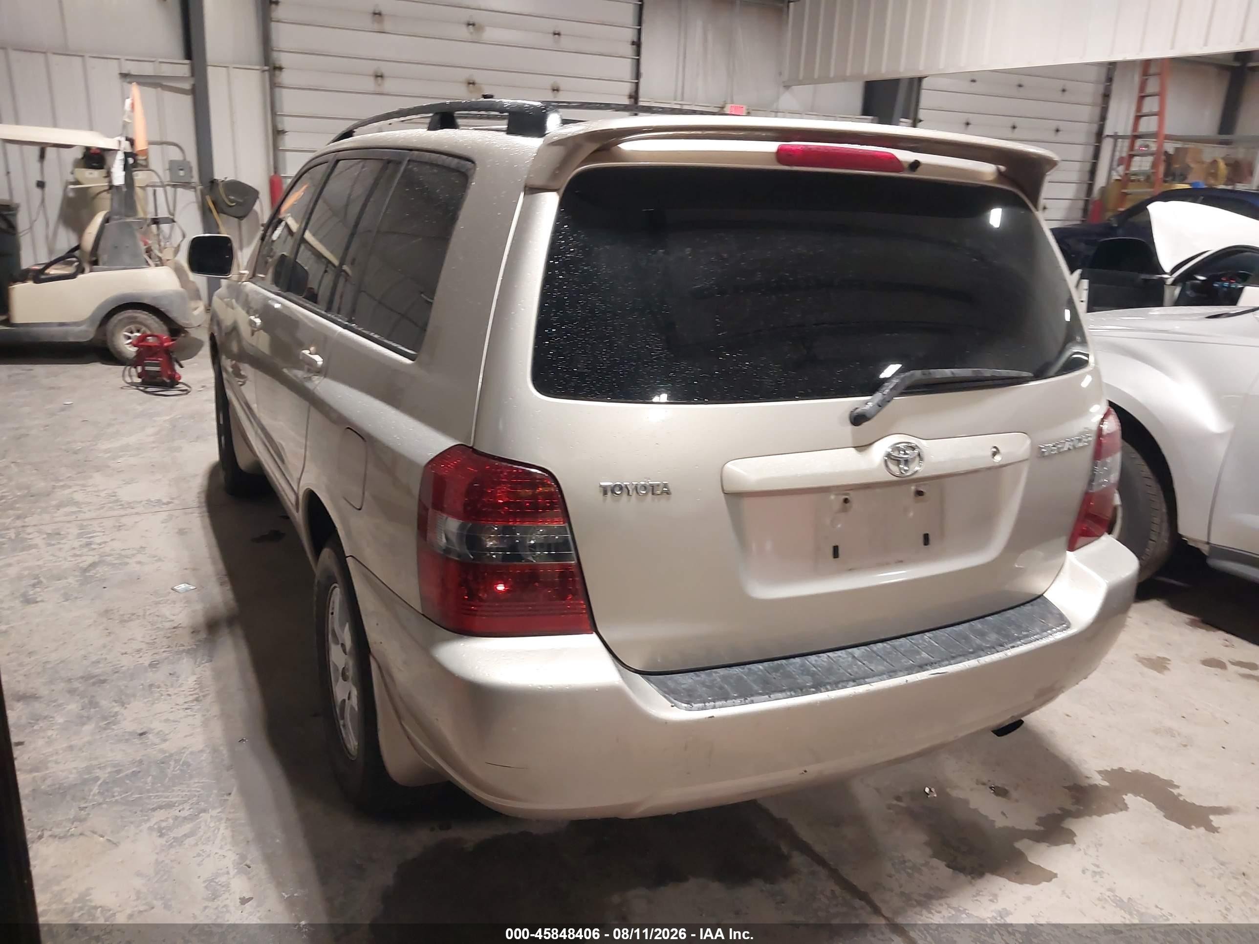 2007 Toyota Highlander   Gold vin: JTEGD21A870164592