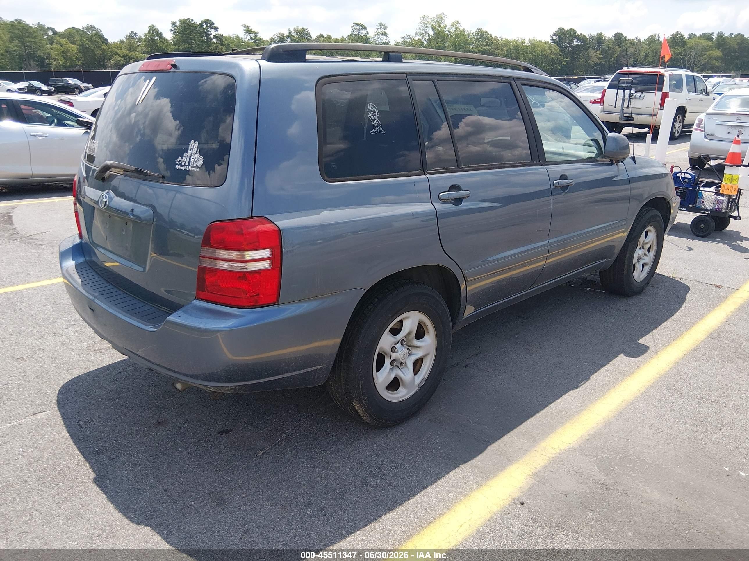 2003 Toyota Highlander   Blue vin: JTEGD21A930072921