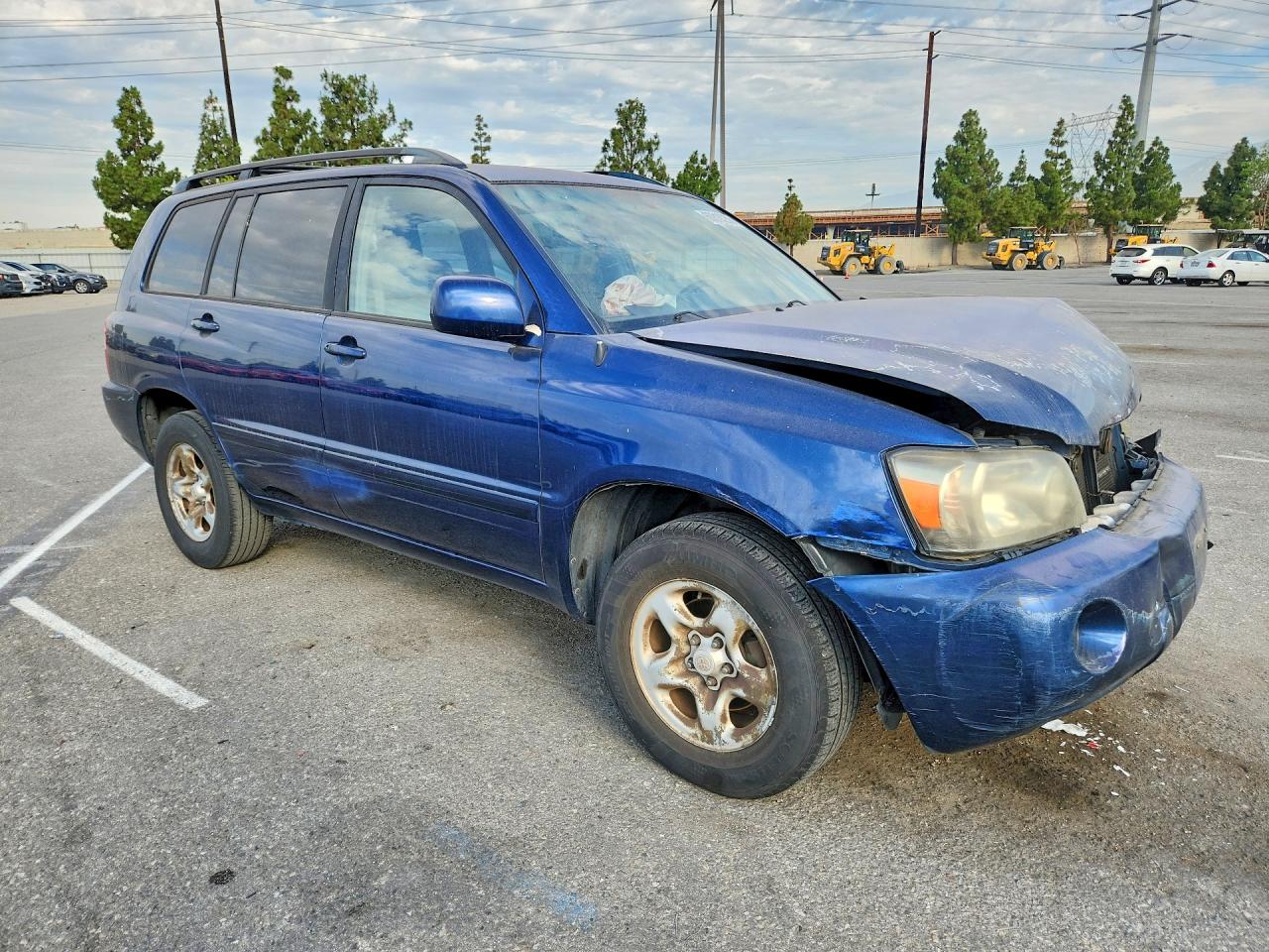 2004 Toyota Highlander Base Синий vin: JTEGD21A940097979