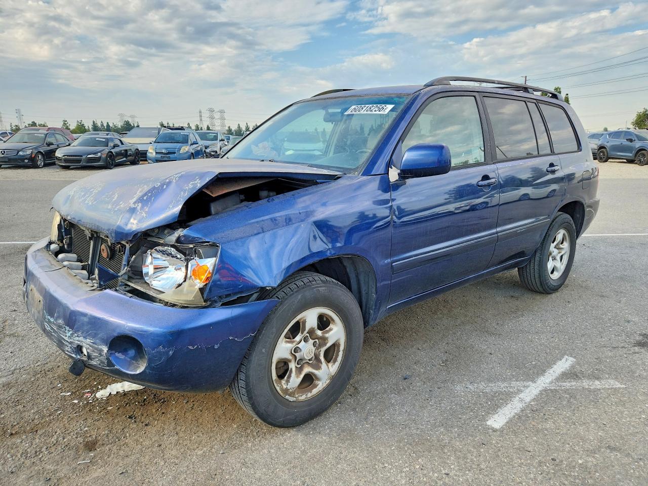 2004 Toyota Highlander Base Blue vin: JTEGD21A940097979