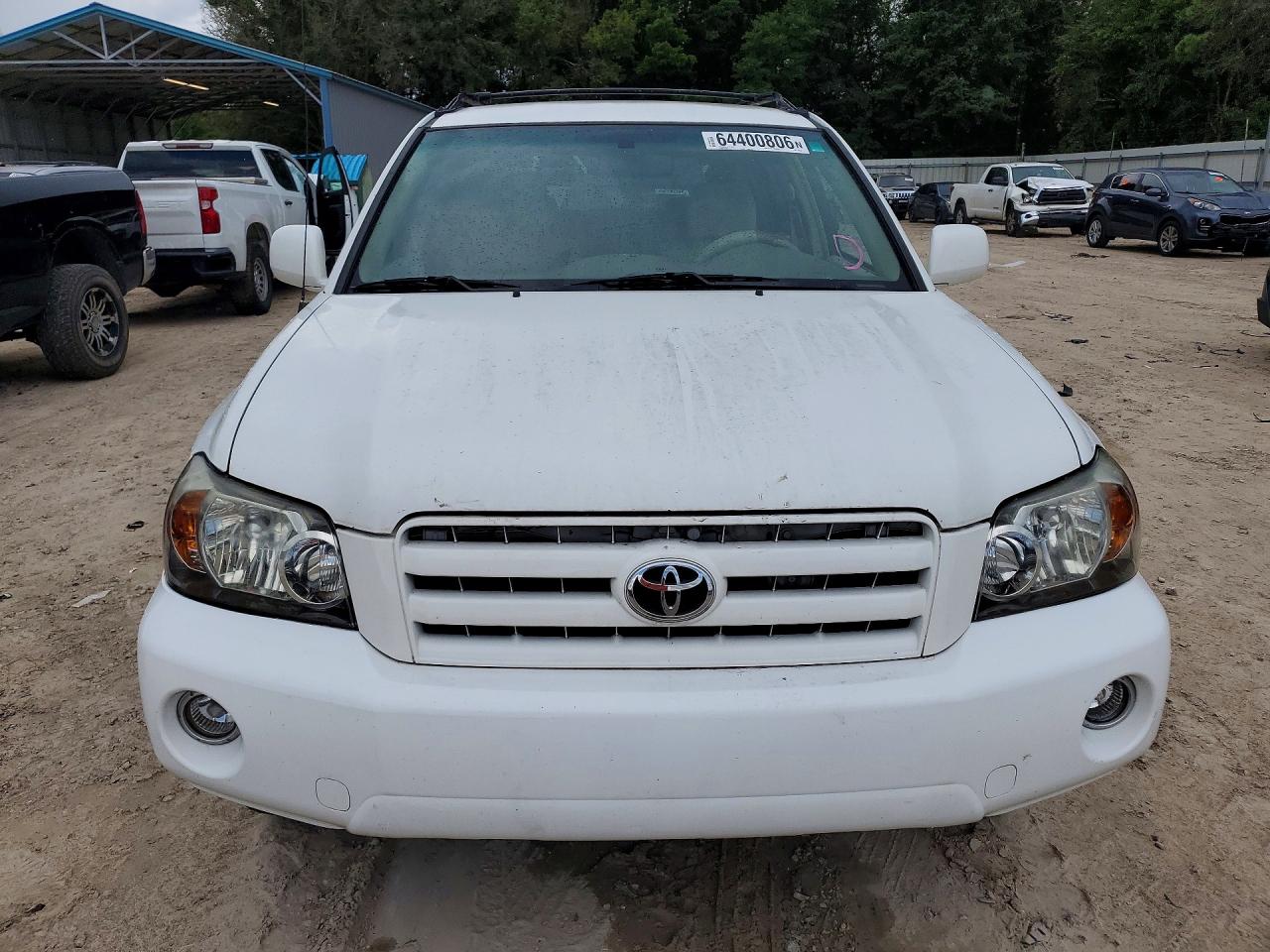 2005 Toyota Highlander Base Белый vin: JTEGD21A950107038