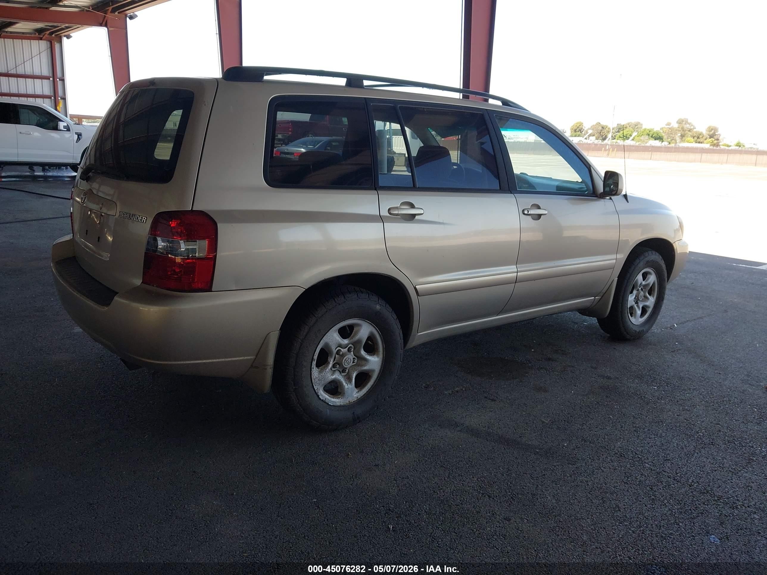 2005 Toyota Highlander Золотой vin: JTEGD21A950125586