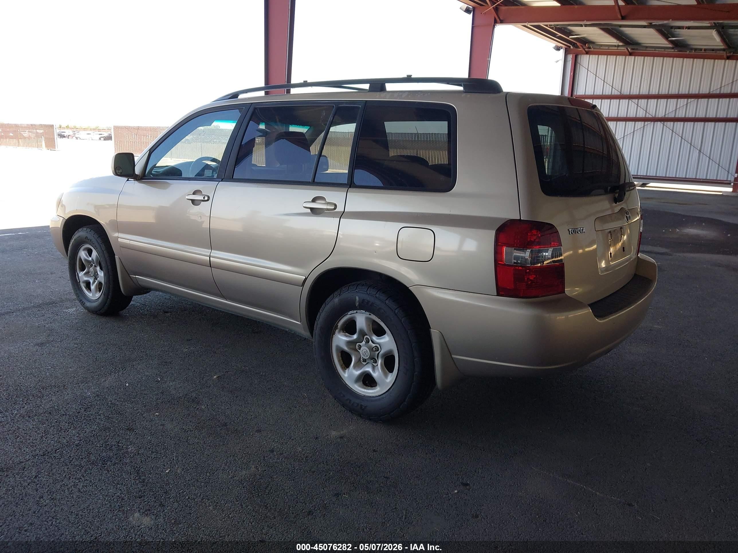 2005 Toyota Highlander Золотой vin: JTEGD21A950125586