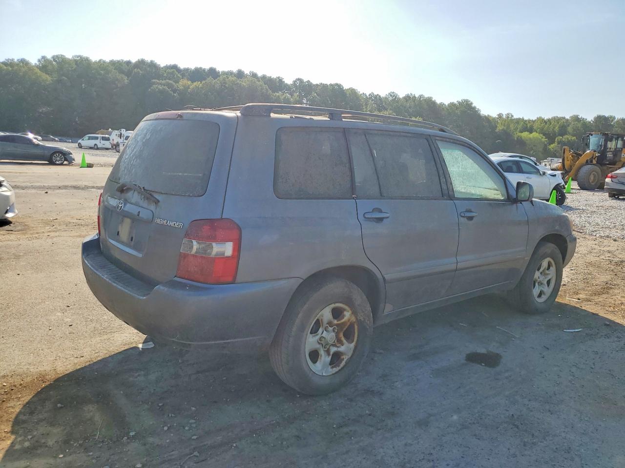 2006 Toyota Highlander Base Blue vin: JTEGD21A960140252