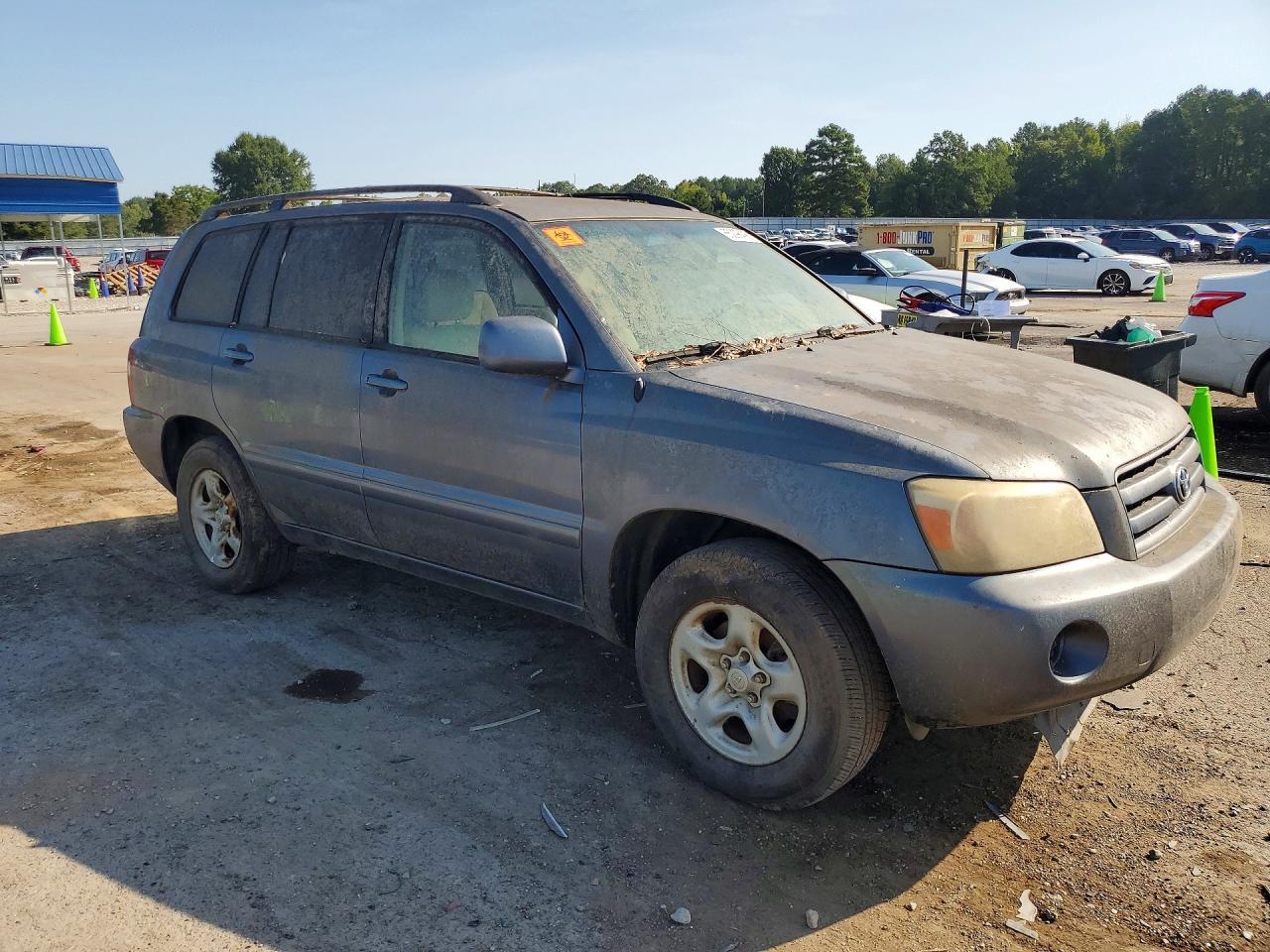 2006 Toyota Highlander Base Blue vin: JTEGD21A960140252
