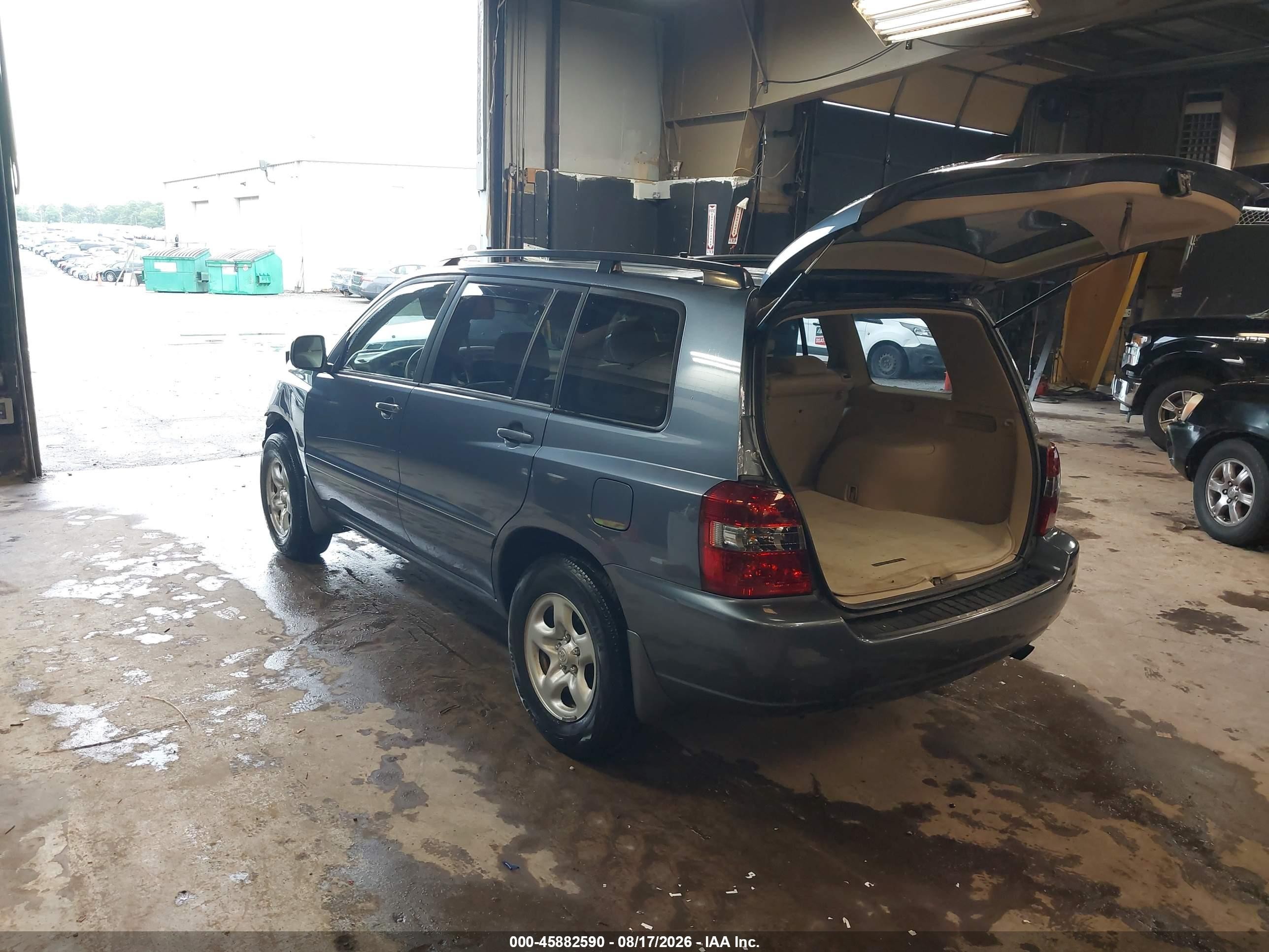 2006 Toyota Highlander   Синий vin: JTEGD21A960140915