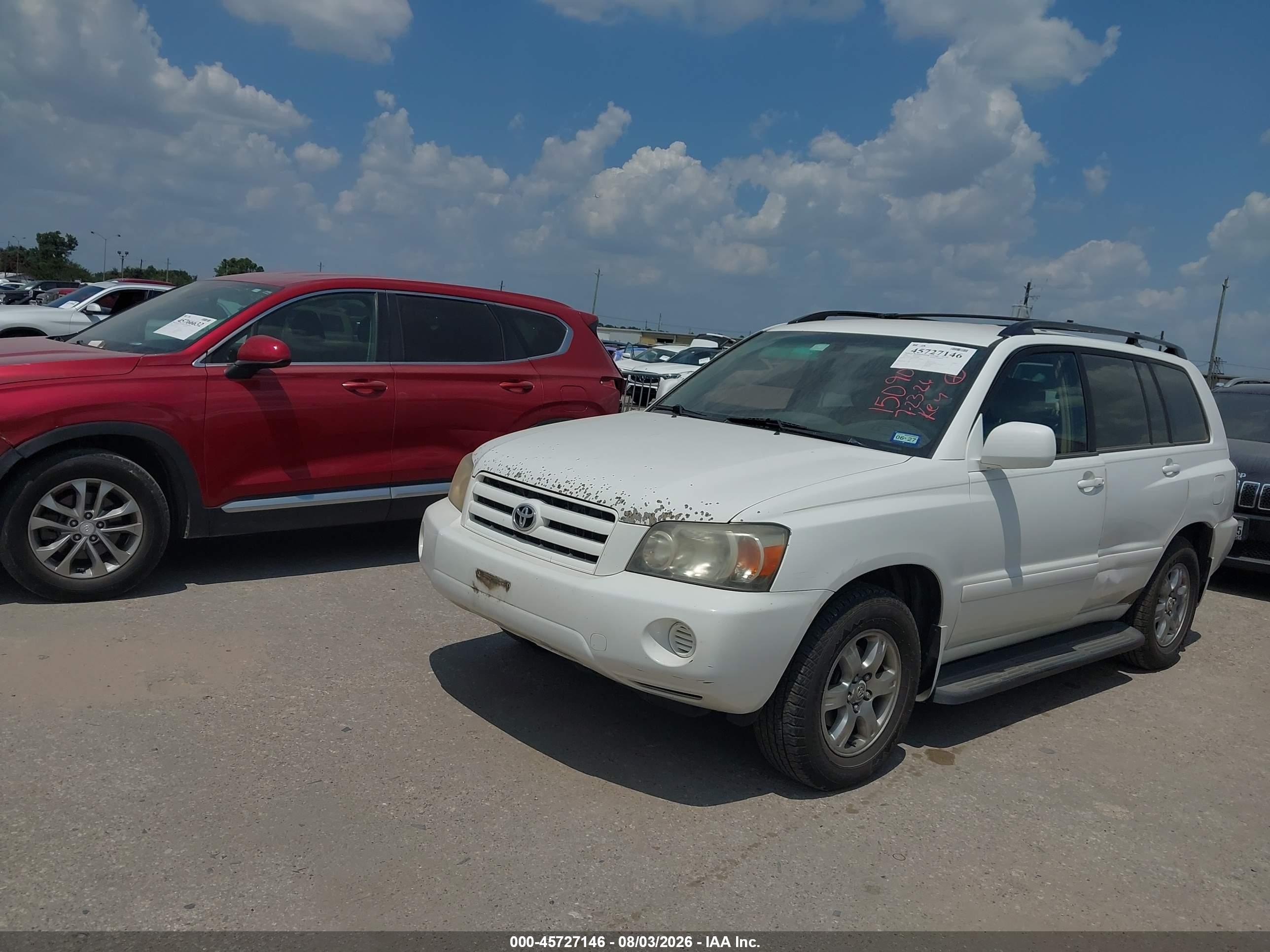 2006 Toyota Highlander   Белый vin: JTEGD21A960150909