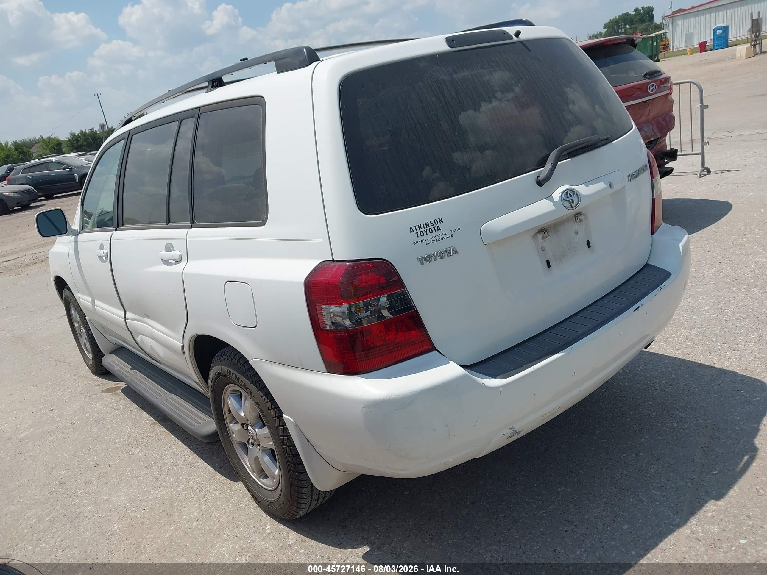 2006 Toyota Highlander   Белый vin: JTEGD21A960150909