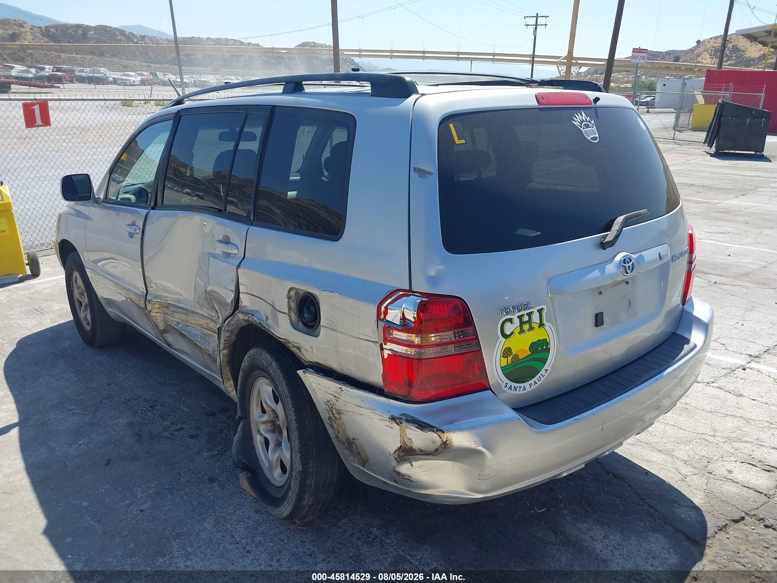2002 Toyota Highlander   Серый vin: JTEGD21AX20041661