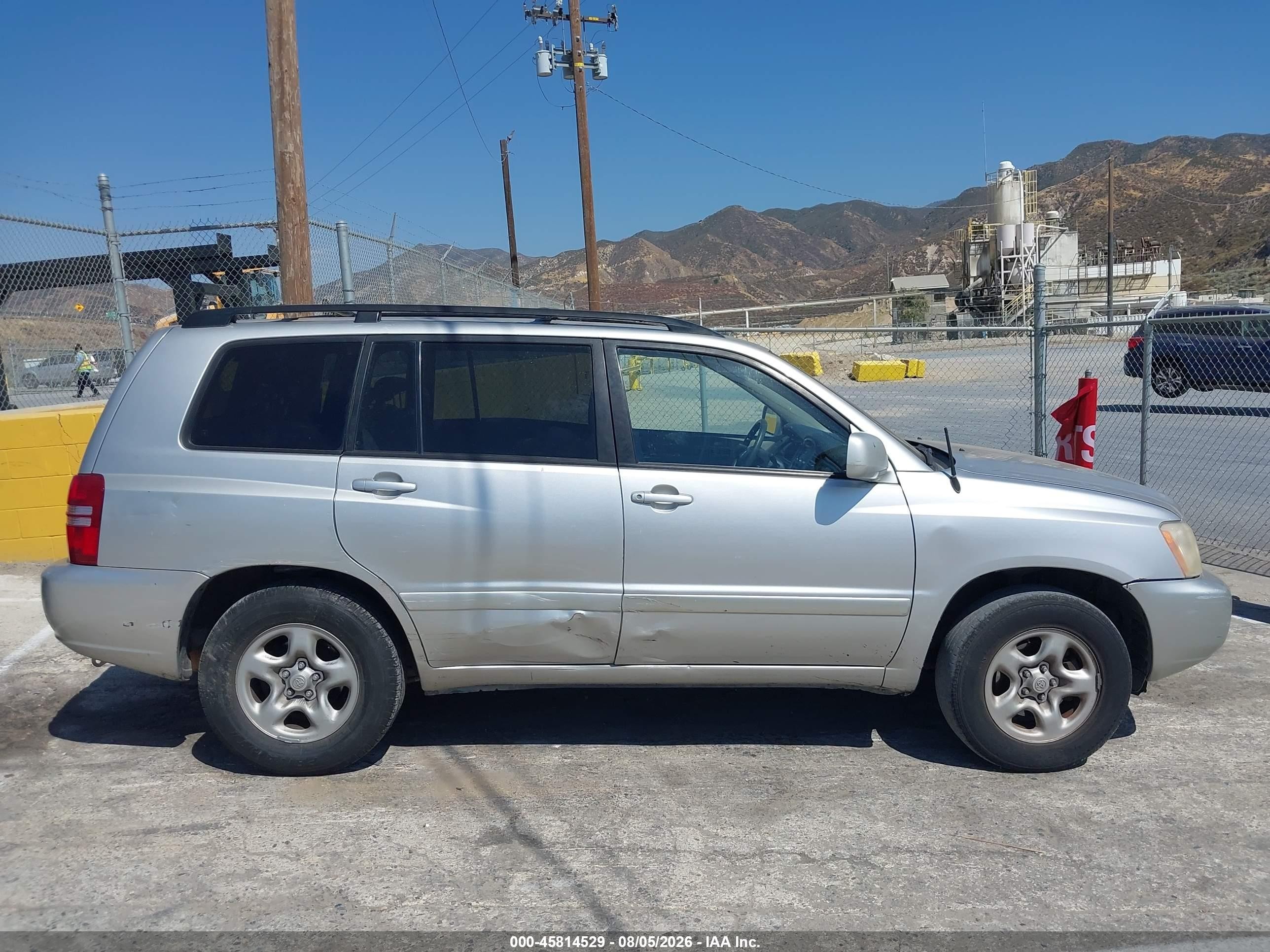 2002 Toyota Highlander   Серый vin: JTEGD21AX20041661