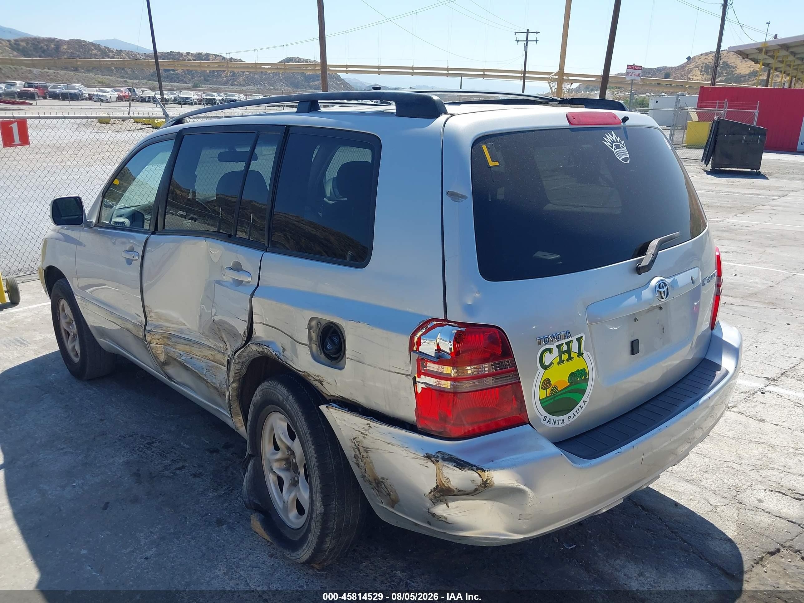 2002 Toyota Highlander   Серый vin: JTEGD21AX20041661