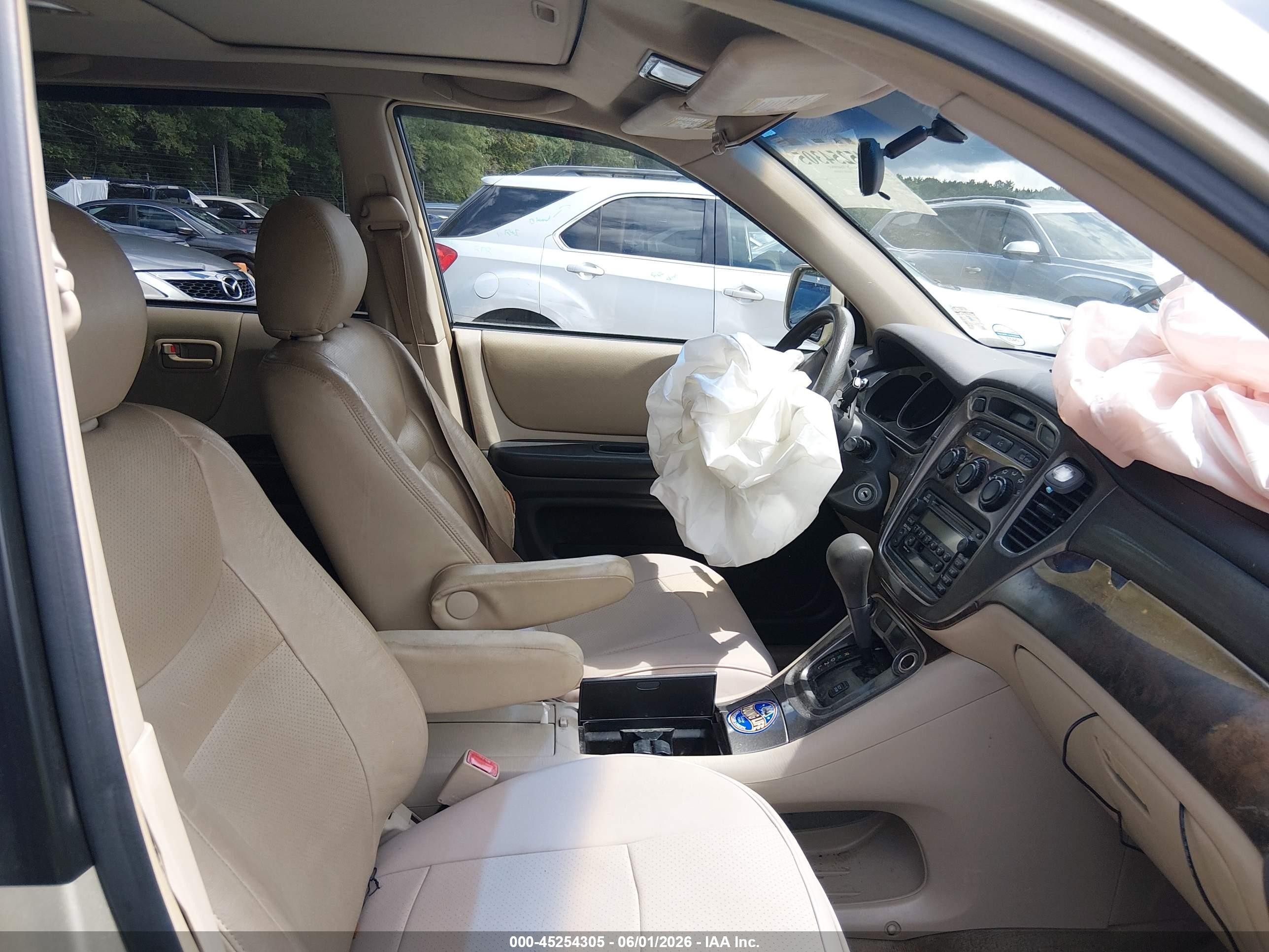 2003 Toyota Highlander Beige vin: JTEGD21AX30055092