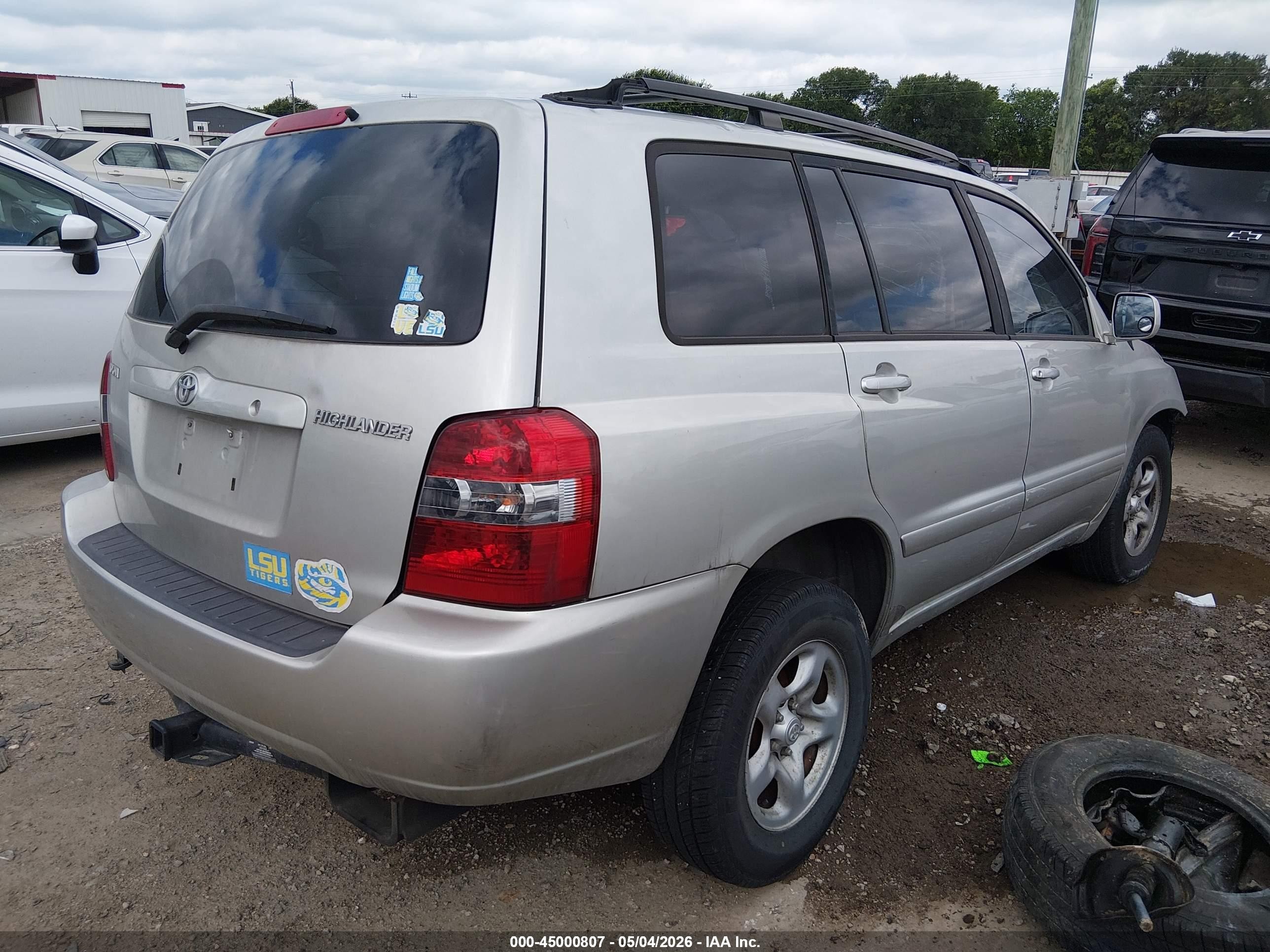 2004 Toyota Highlander   Silver vin: JTEGD21AX40087882