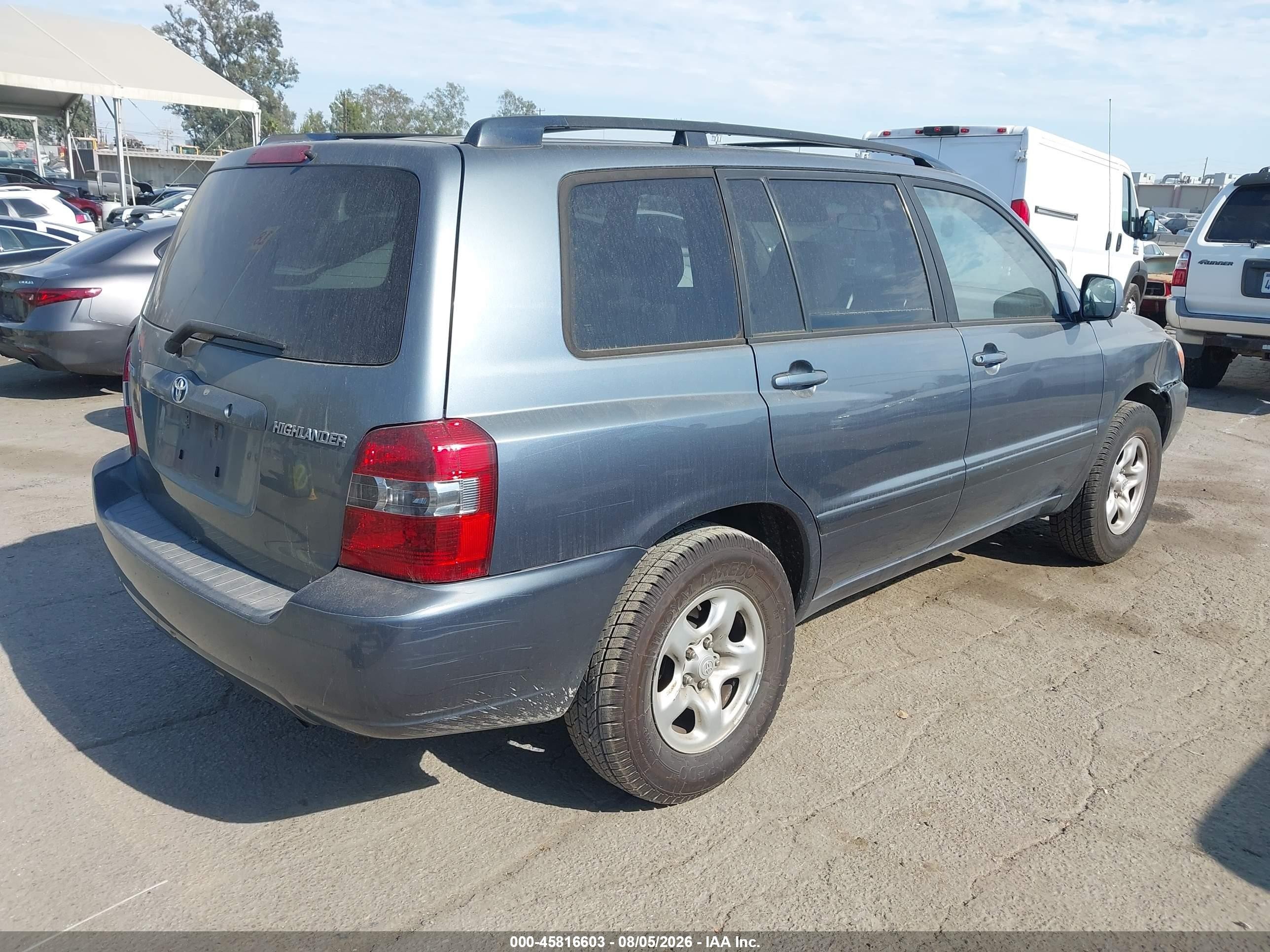 2004 Toyota Highlander   Light Blue vin: JTEGD21AX40101926