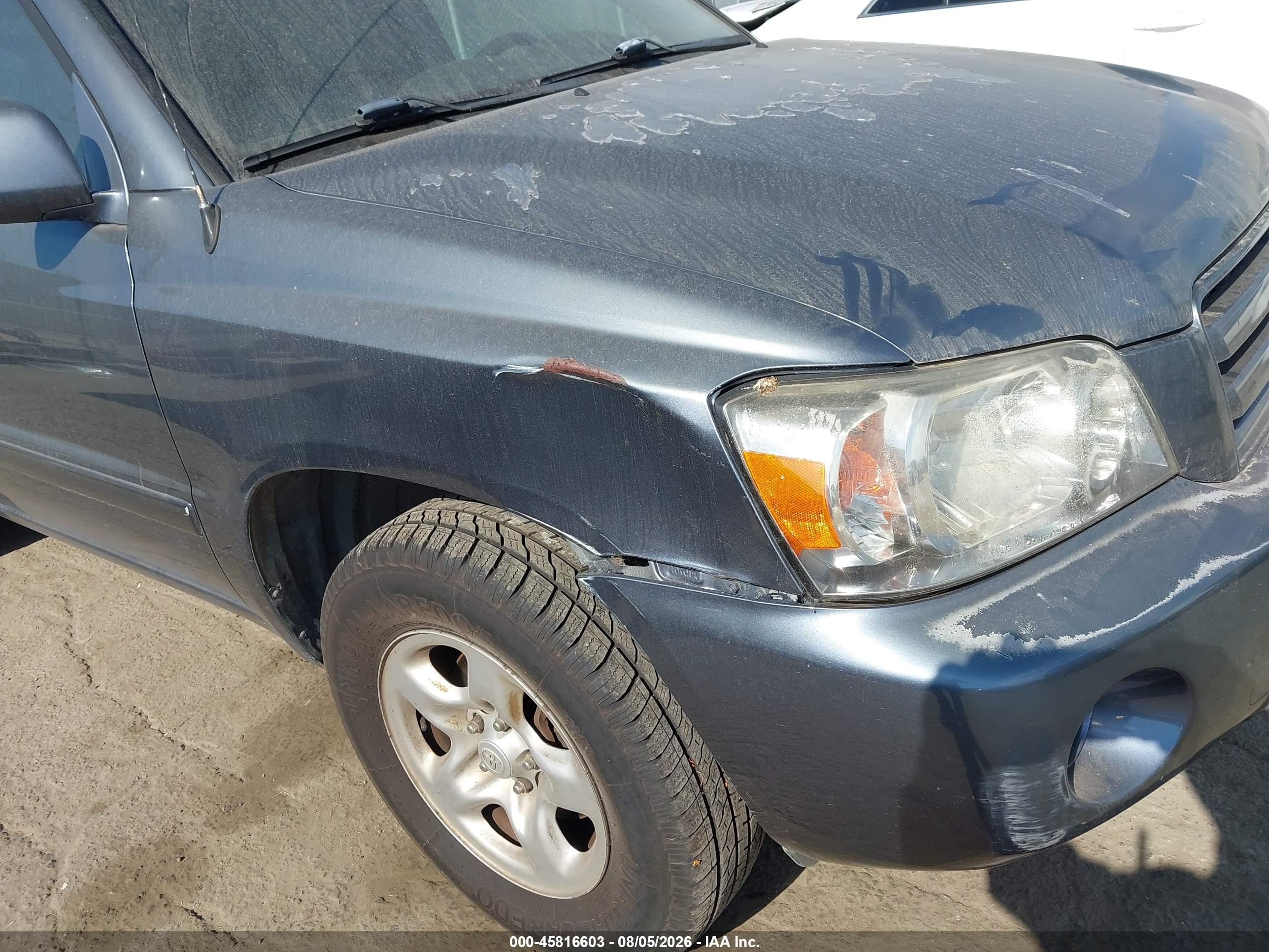 2004 Toyota Highlander   Light Blue vin: JTEGD21AX40101926