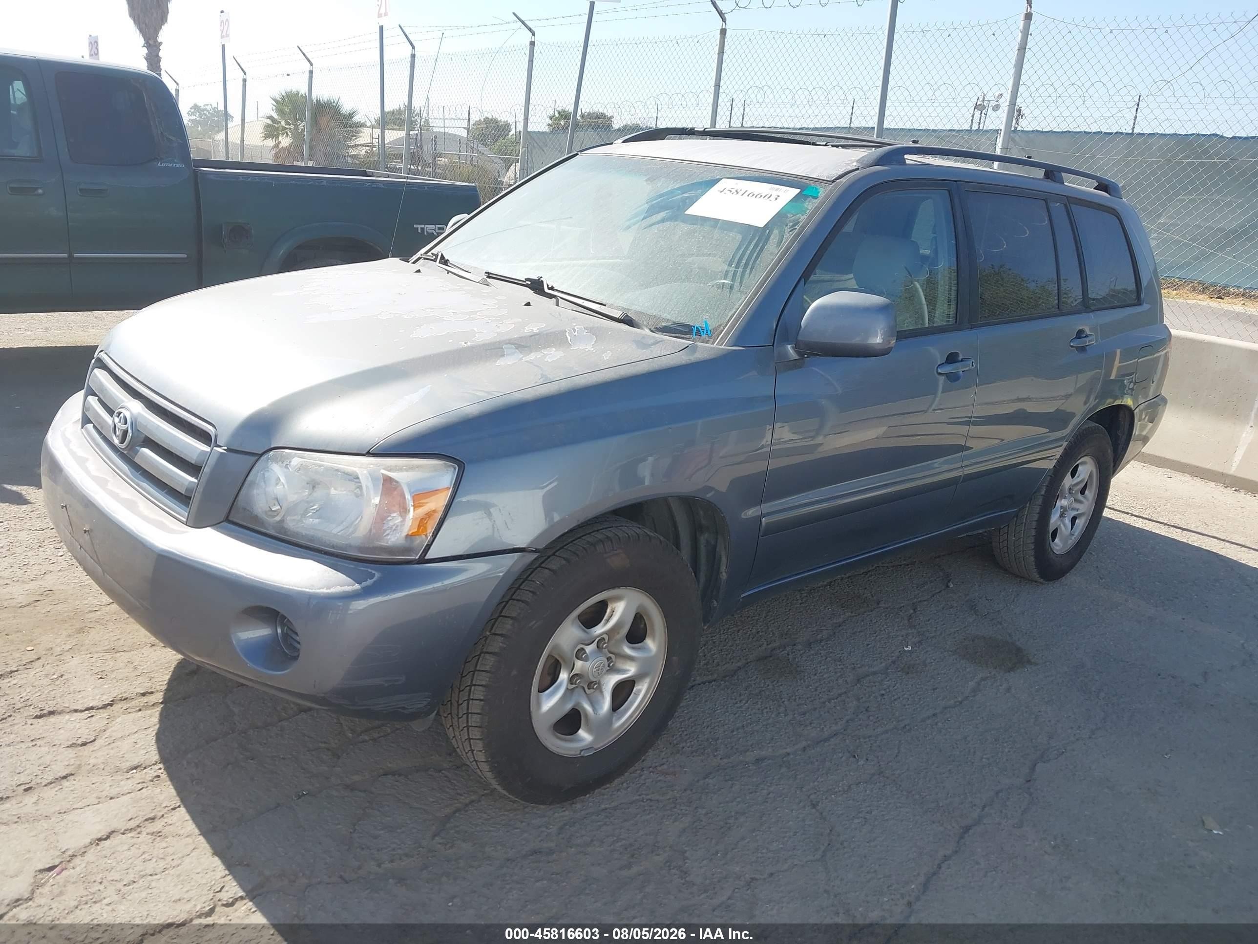 2004 Toyota Highlander   Light Blue vin: JTEGD21AX40101926