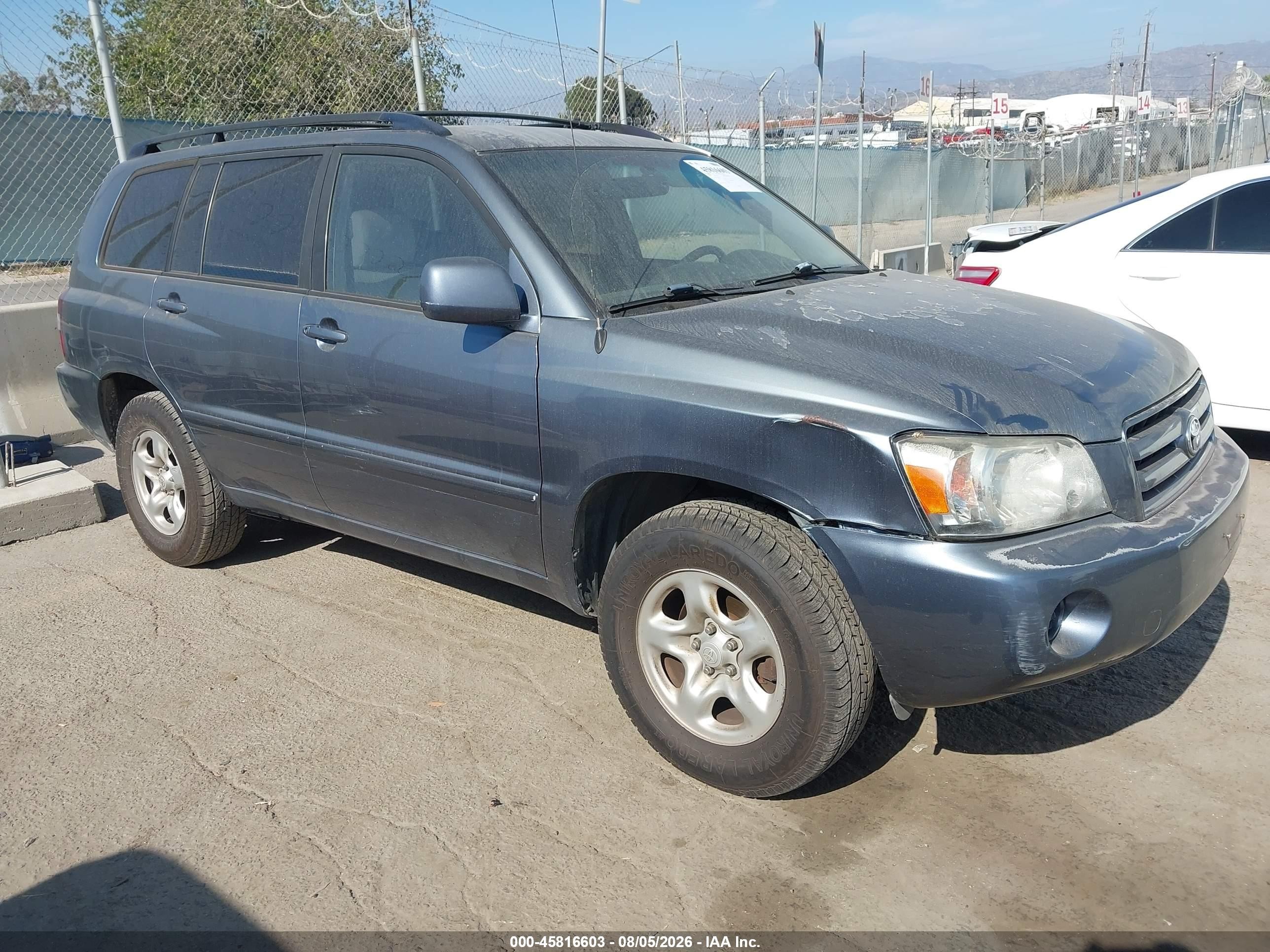 2004 Toyota Highlander   Light Blue vin: JTEGD21AX40101926
