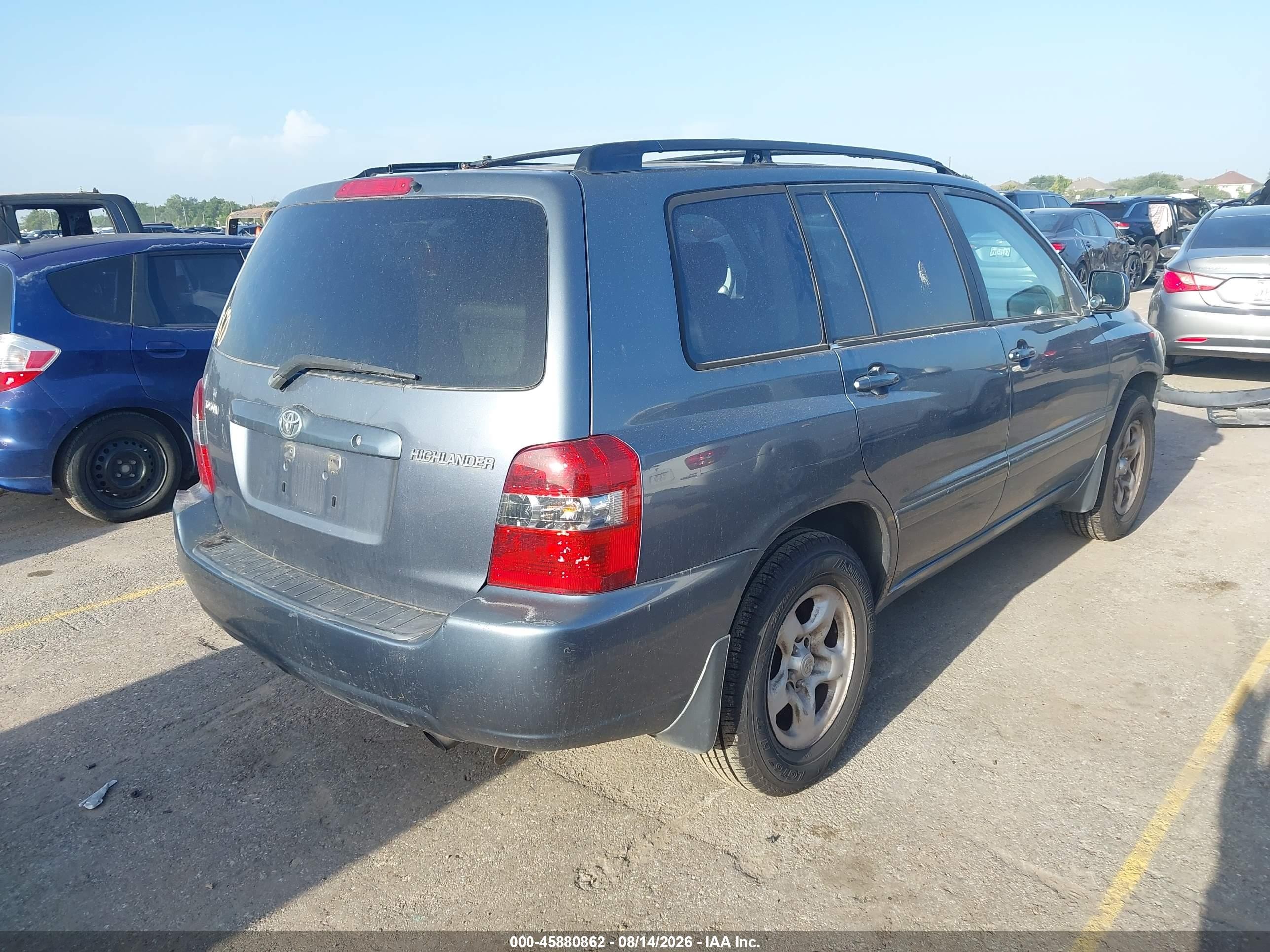 2005 Toyota Highlander   Blue vin: JTEGD21AX50117321
