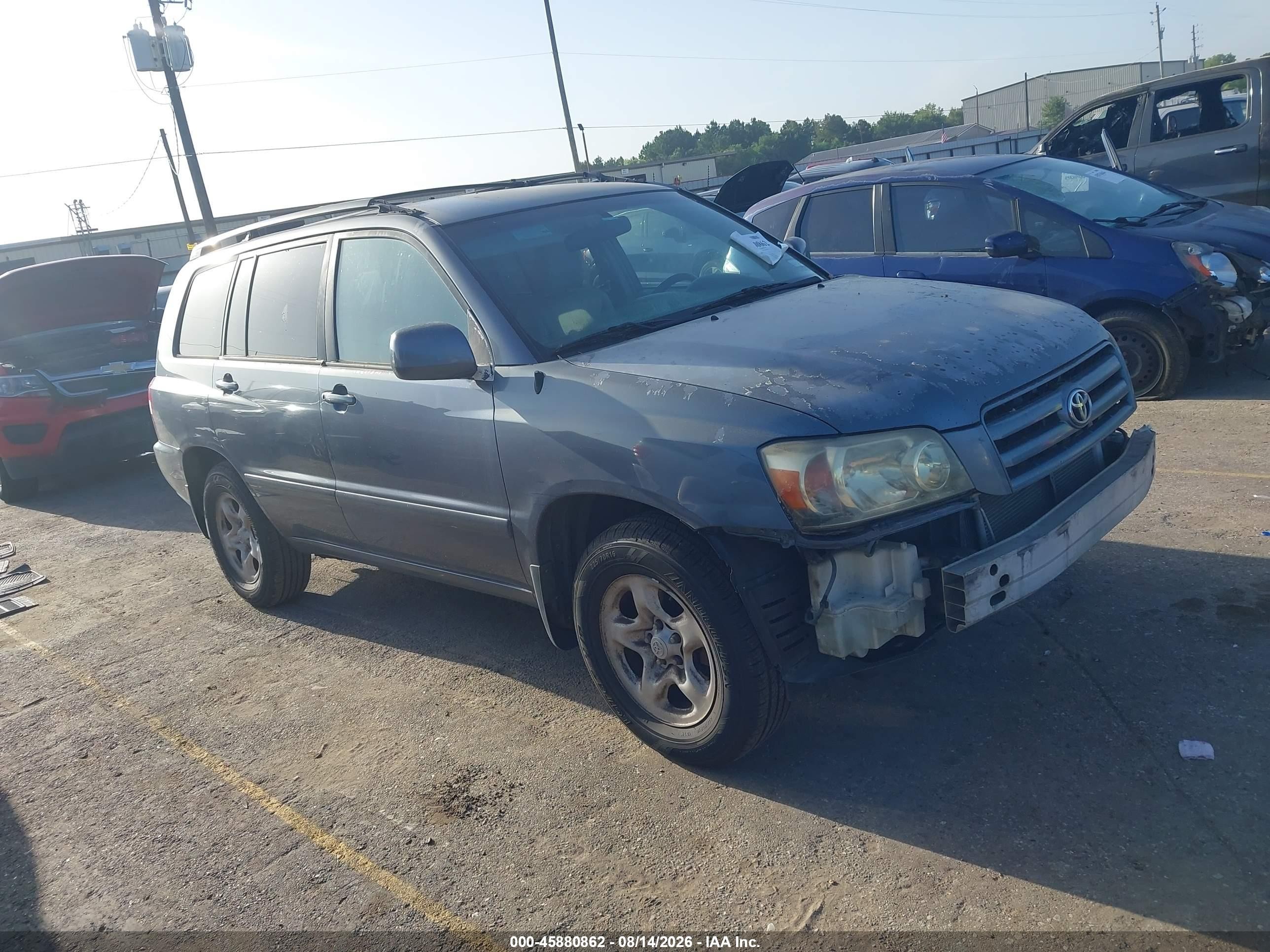 2005 Toyota Highlander   Blue vin: JTEGD21AX50117321
