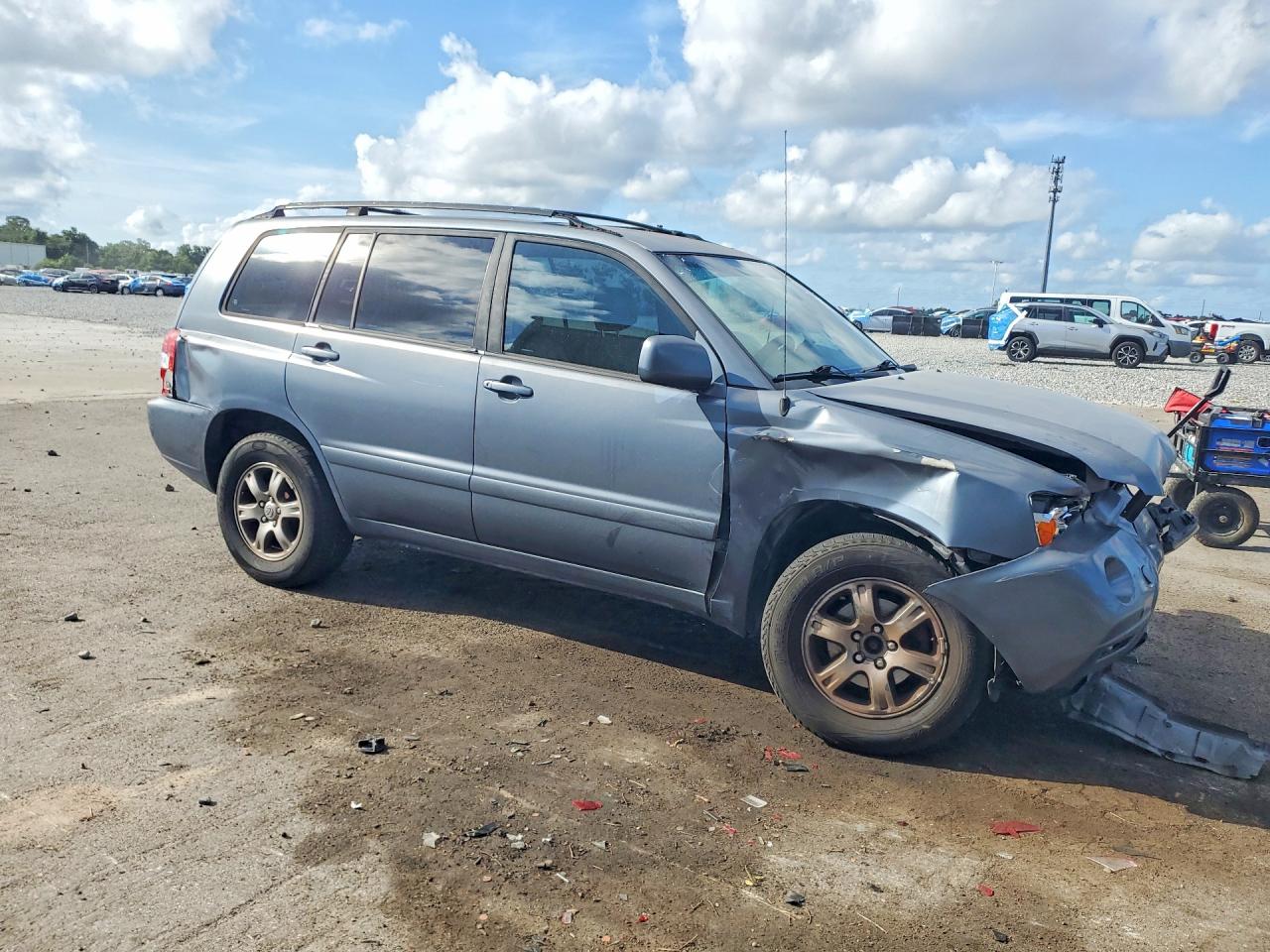 2006 Toyota Highlander Base Blue vin: JTEGD21AX60141796