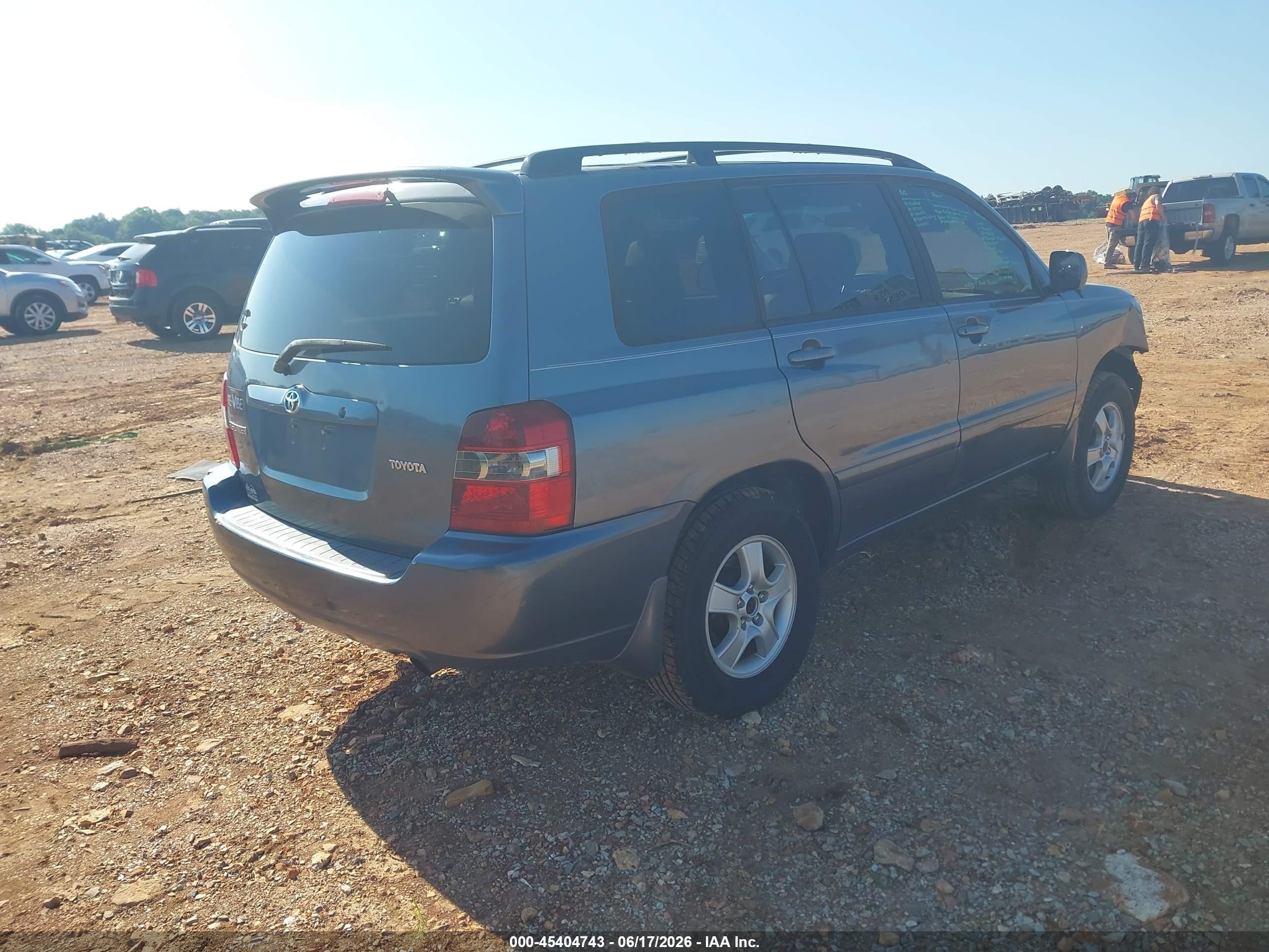 2006 Toyota Highlander   Blue vin: JTEGD21AX60149686