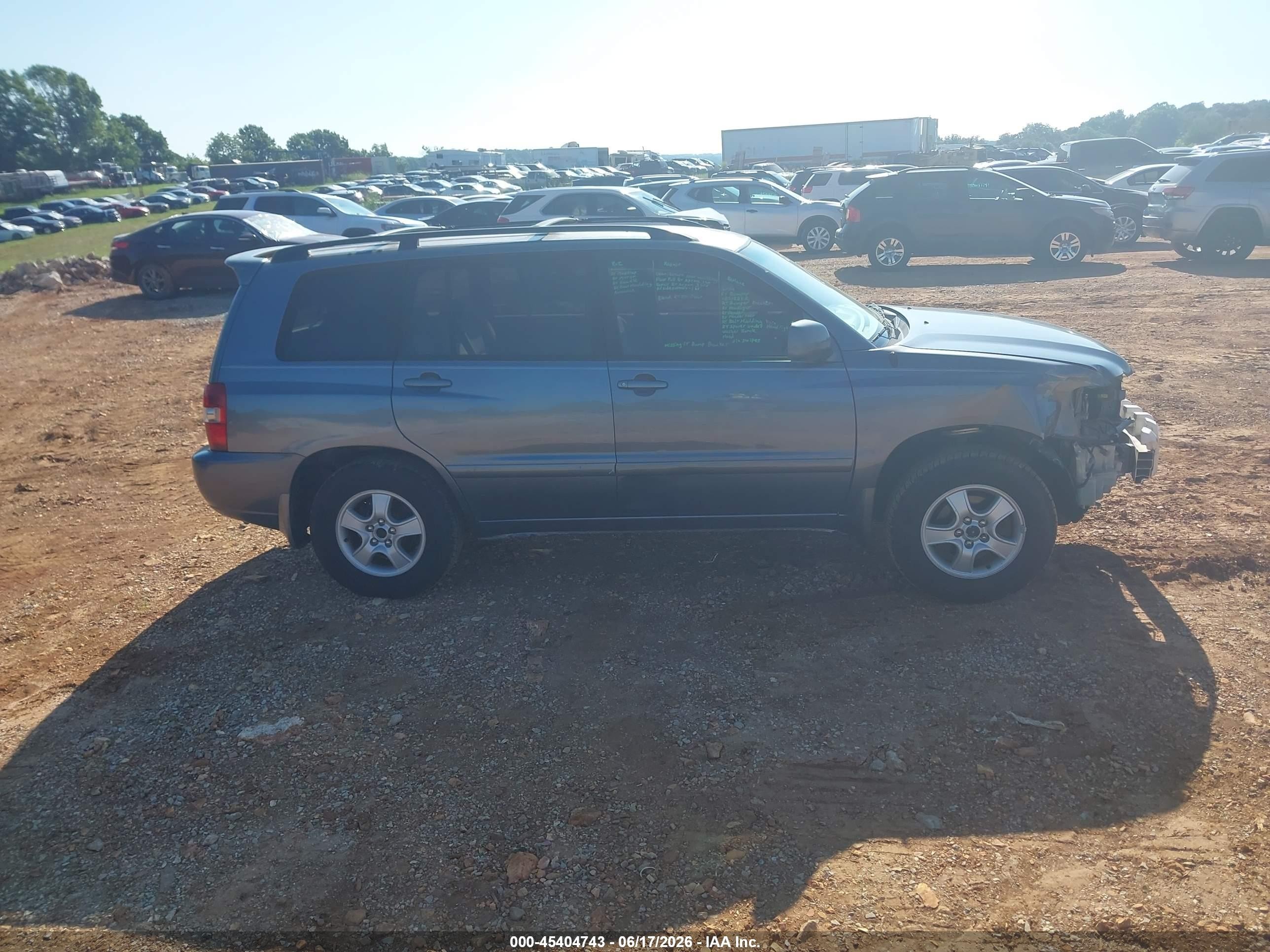 2006 Toyota Highlander   Blue vin: JTEGD21AX60149686