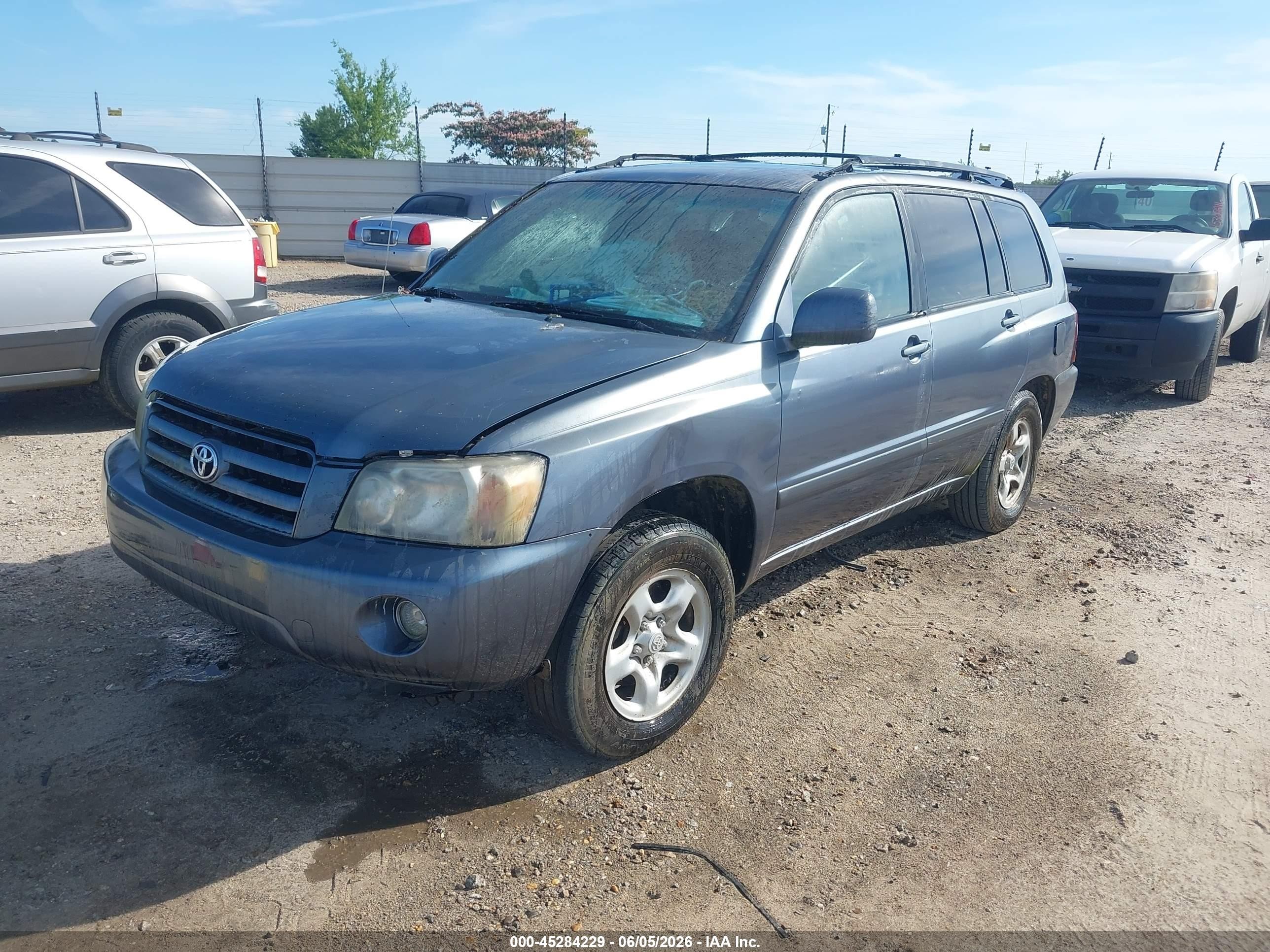 2006 Toyota Highlander   Blue vin: JTEGD21AX60150773