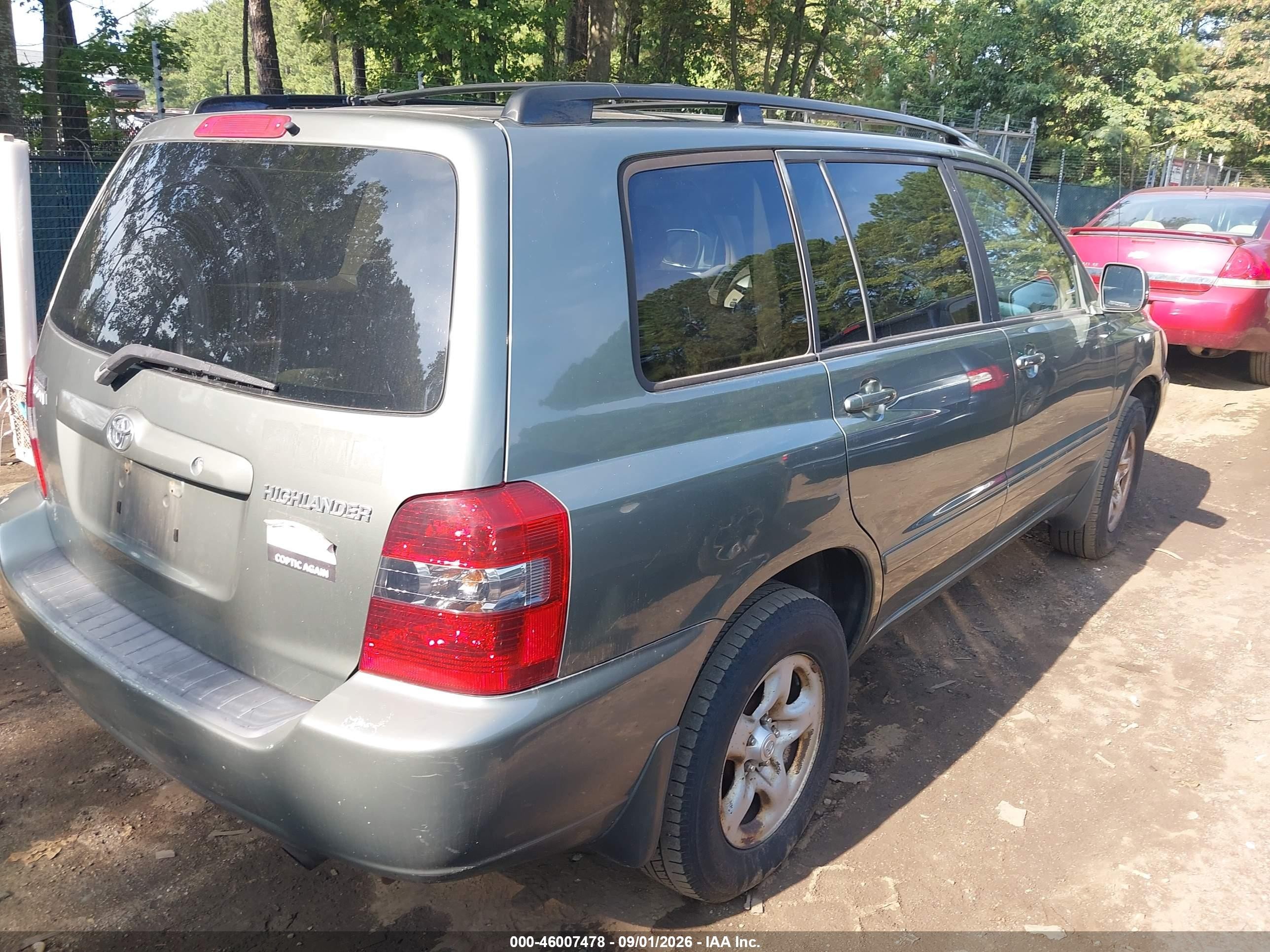 2007 Toyota Highlander   Gray vin: JTEGD21AX70155845