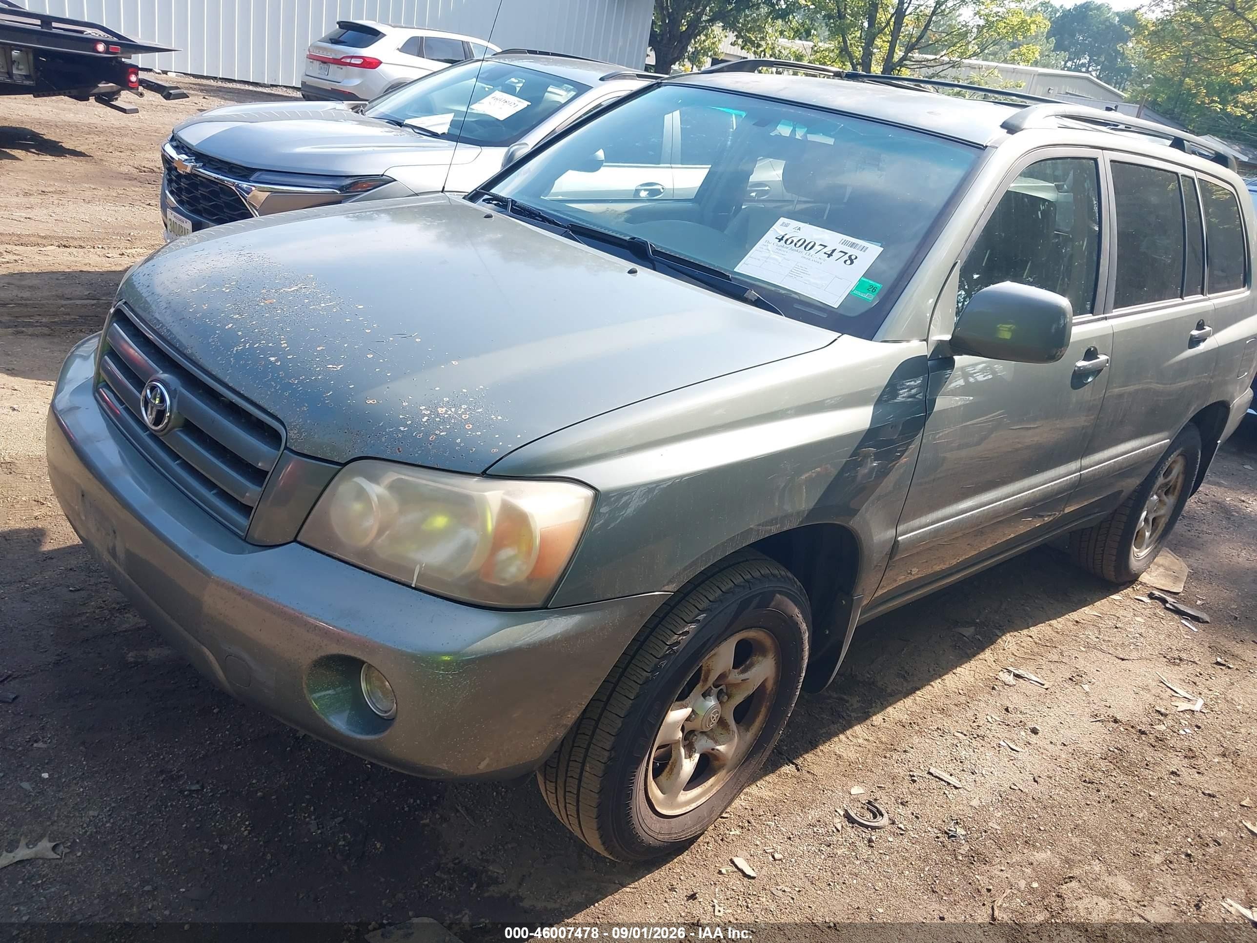 2007 Toyota Highlander   Gray vin: JTEGD21AX70155845