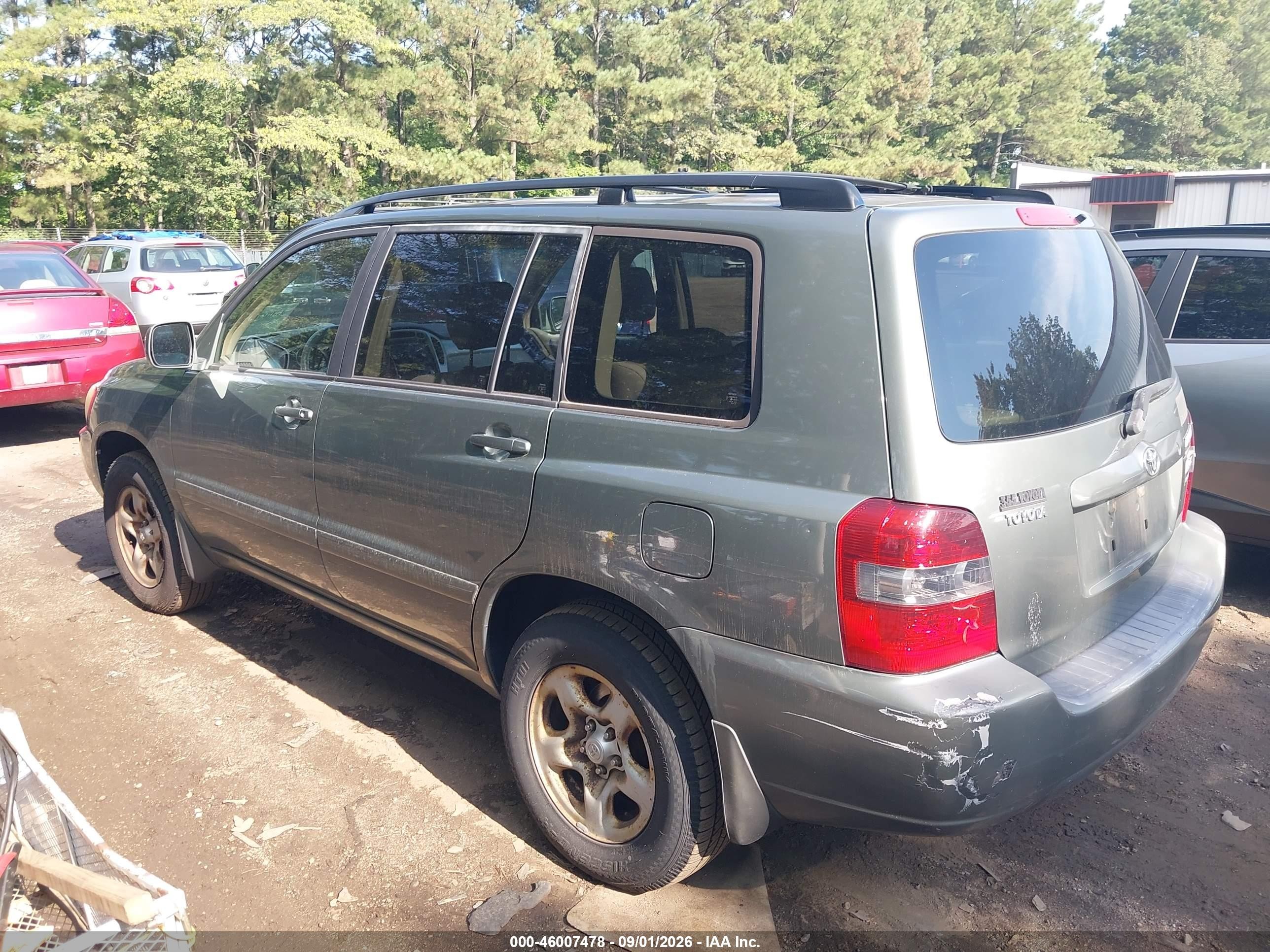 2007 Toyota Highlander   Gray vin: JTEGD21AX70155845