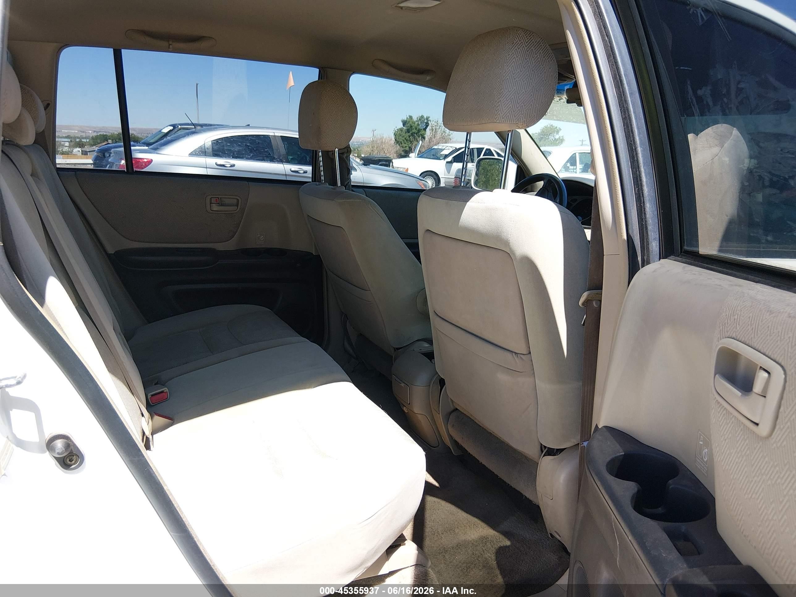 2002 Toyota Highlander V6 Белый vin: JTEGF21A020032168