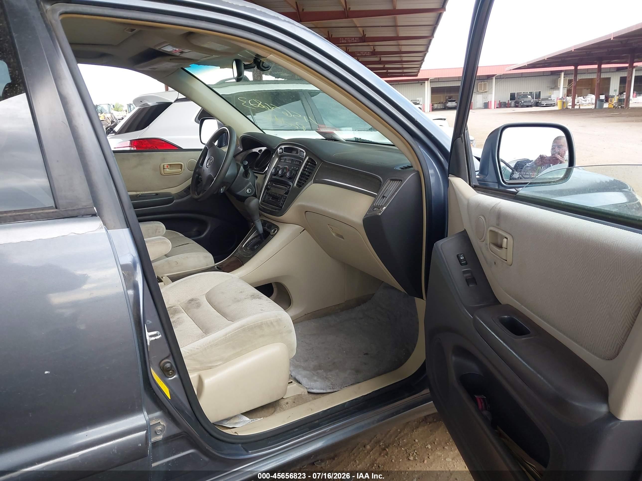 2002 Toyota Highlander V6 Gray vin: JTEGF21A020039377