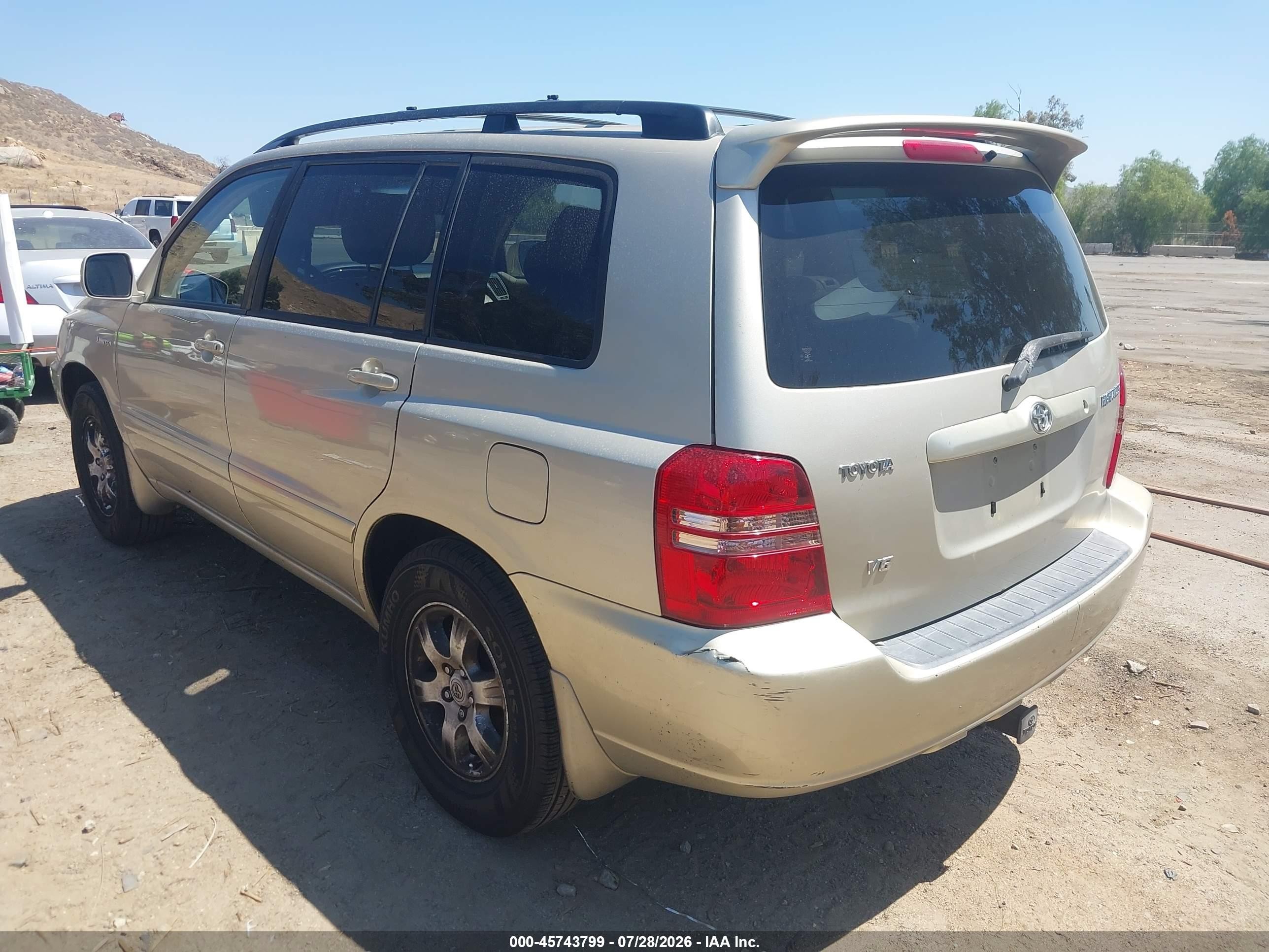2002 Toyota Highlander Limited V6 Серебряный vin: JTEGF21A020068300