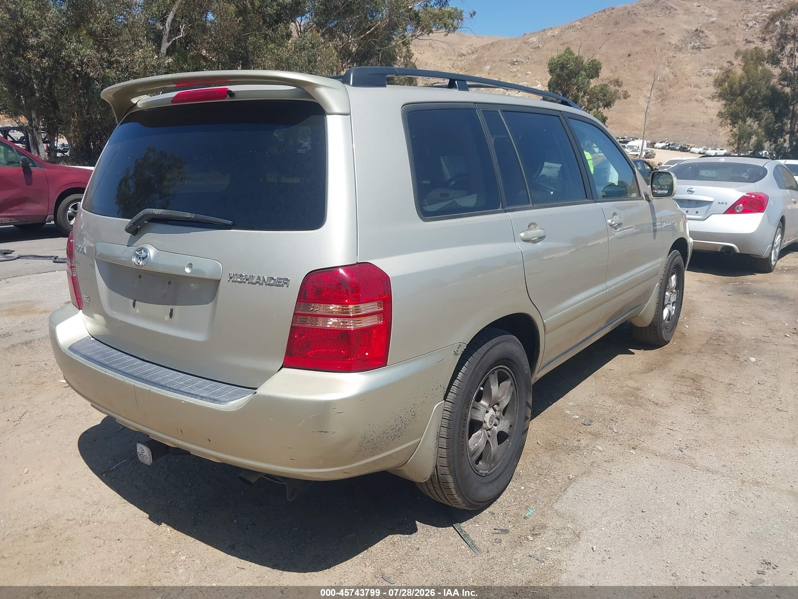 2002 Toyota Highlander Limited V6 Серебряный vin: JTEGF21A020068300
