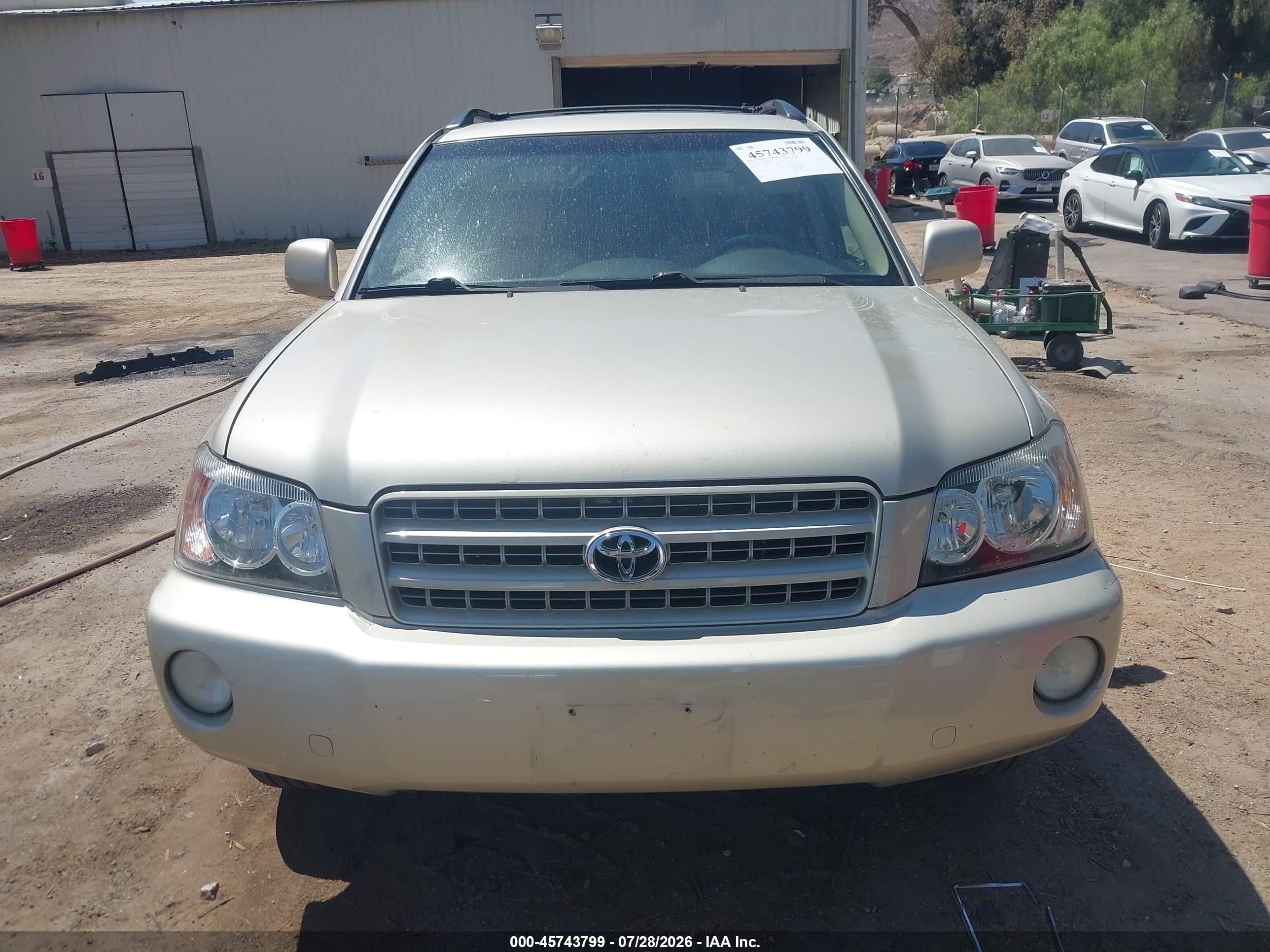 2002 Toyota Highlander Limited V6 Серебряный vin: JTEGF21A020068300