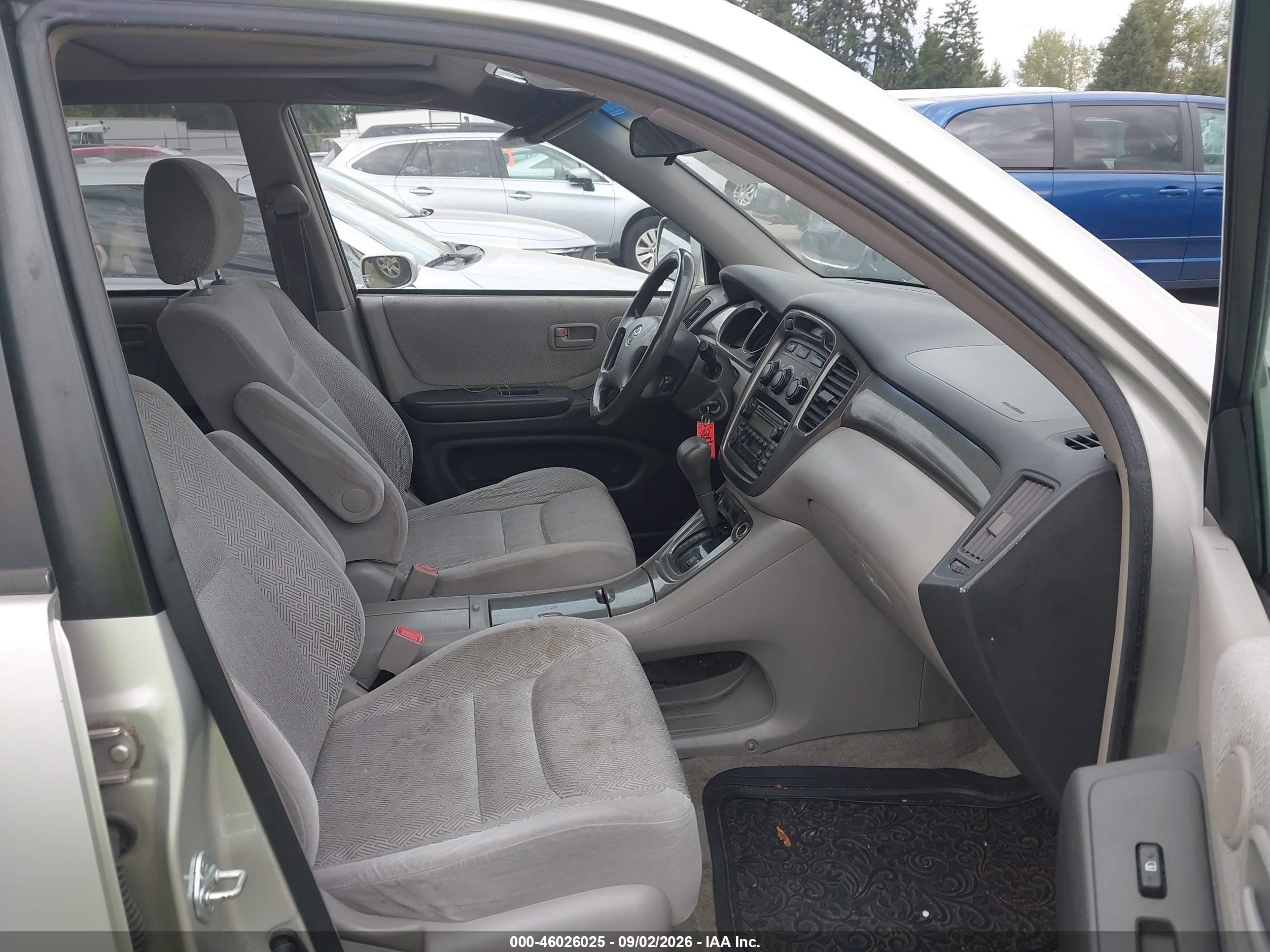2003 Toyota Highlander V6 Серебряный vin: JTEGF21A030098057