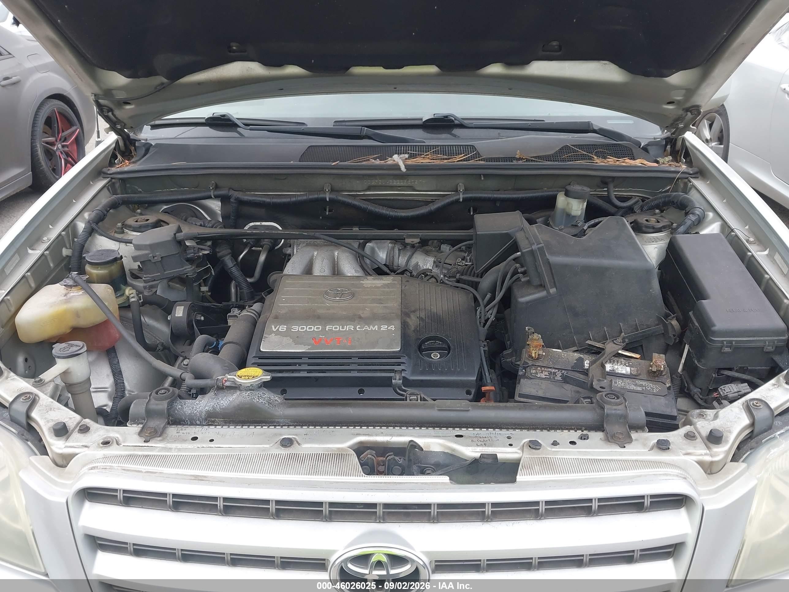 2003 Toyota Highlander V6 Серебряный vin: JTEGF21A030098057