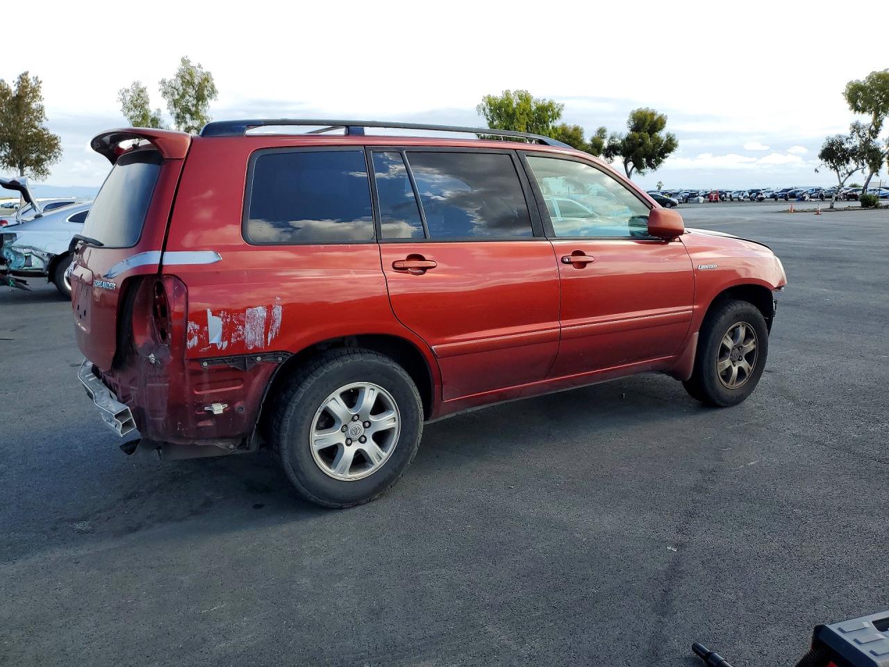 2002 Toyota Highlander Limited Red vin: JTEGF21A120034396