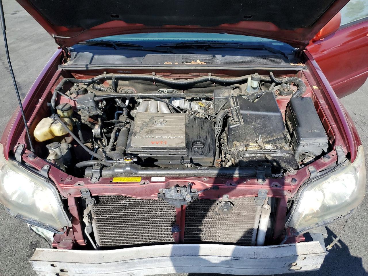 2002 Toyota Highlander Limited Red vin: JTEGF21A120034396